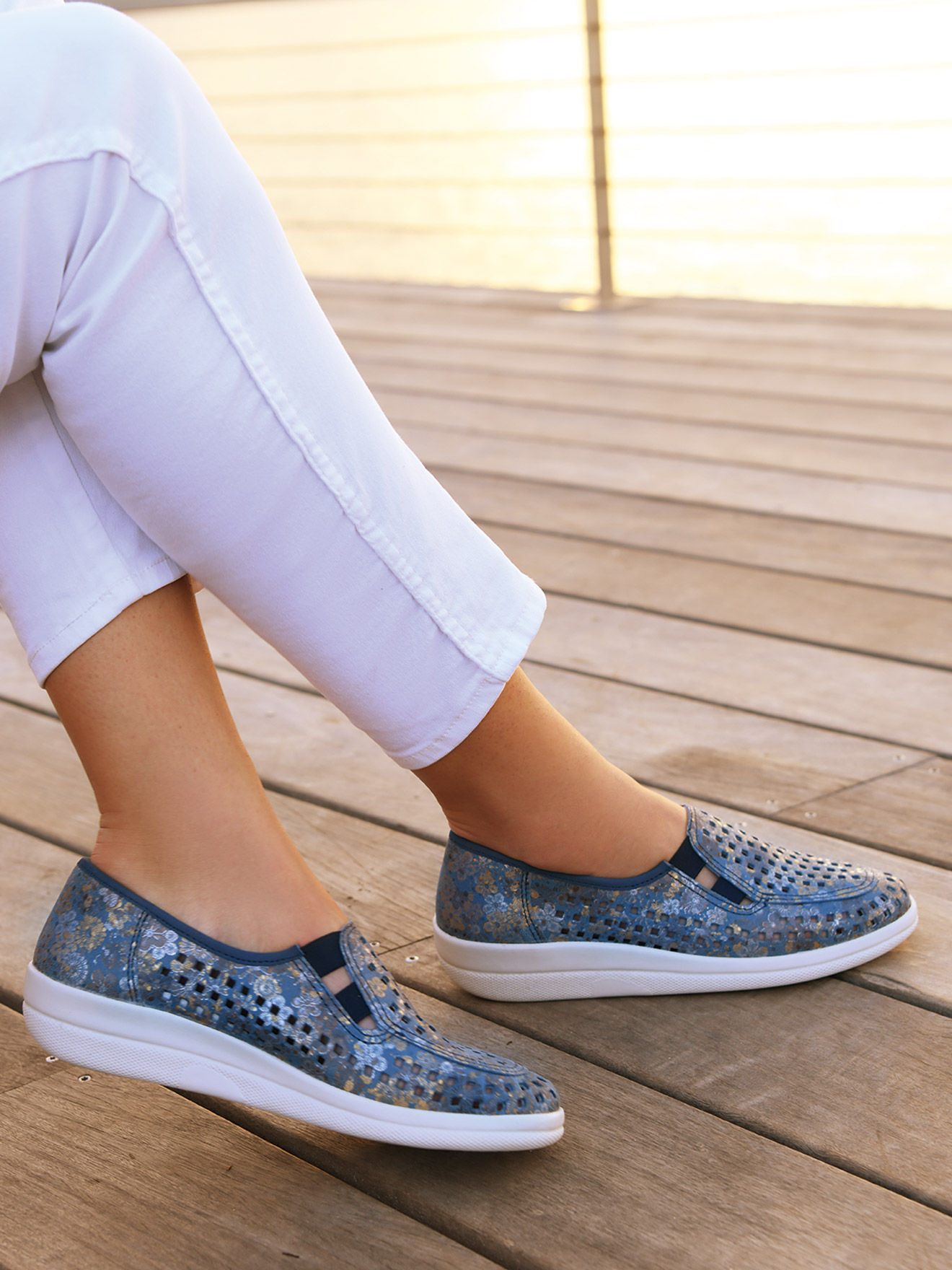 Mocassins MOCASSINS femme bleu Pediconfort Mocassins MOCASSINS femme bleu Bleu