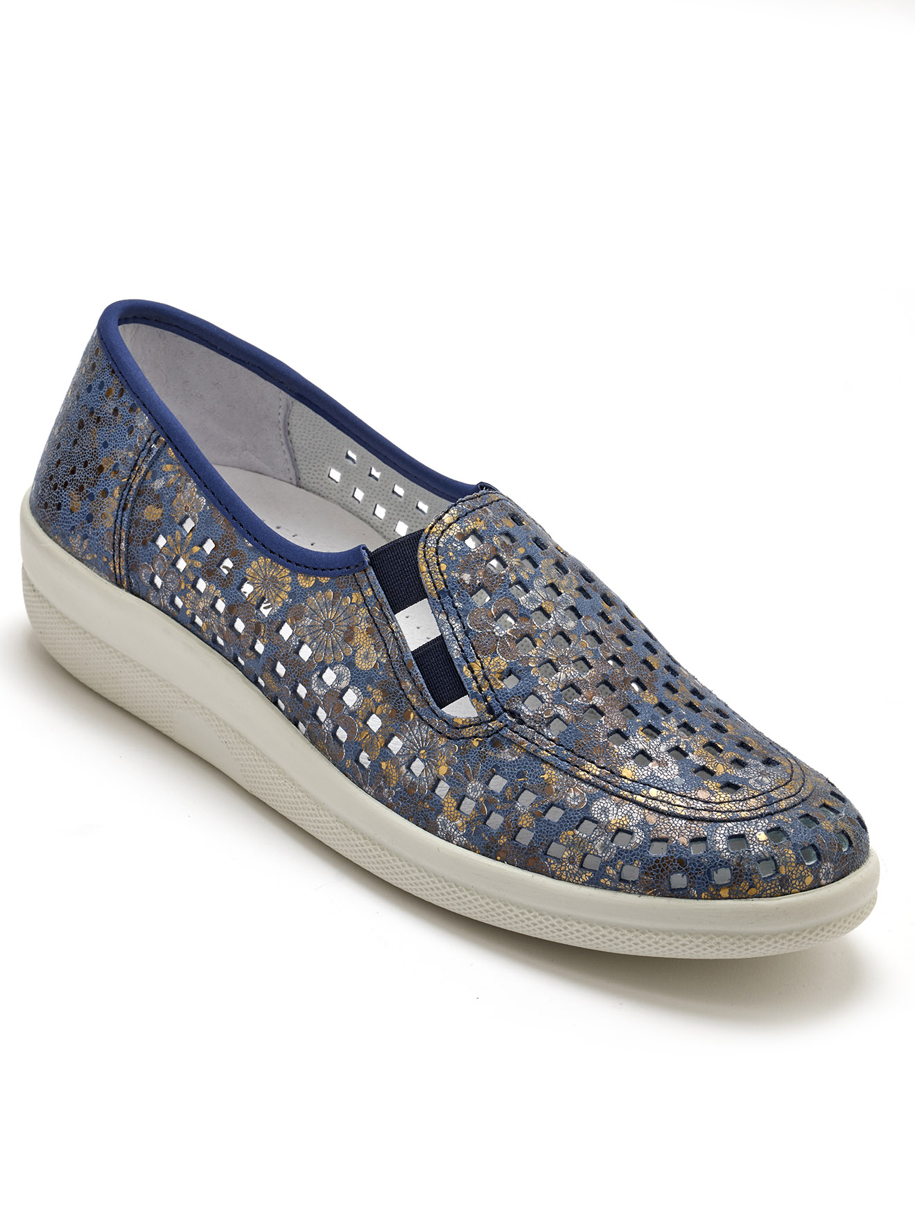 Mocassins MOCASSINS femme bleu Pediconfort Mocassins MOCASSINS femme bleu Bleu