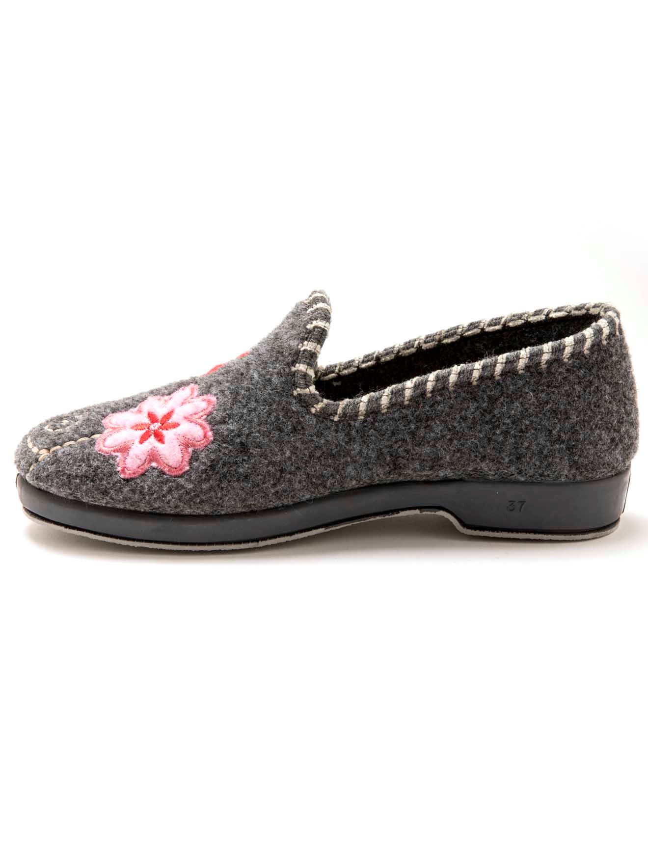 Chaussons PANTOUFLES femme gris Pediconfort Chaussons PANTOUFLES femme gris Gris