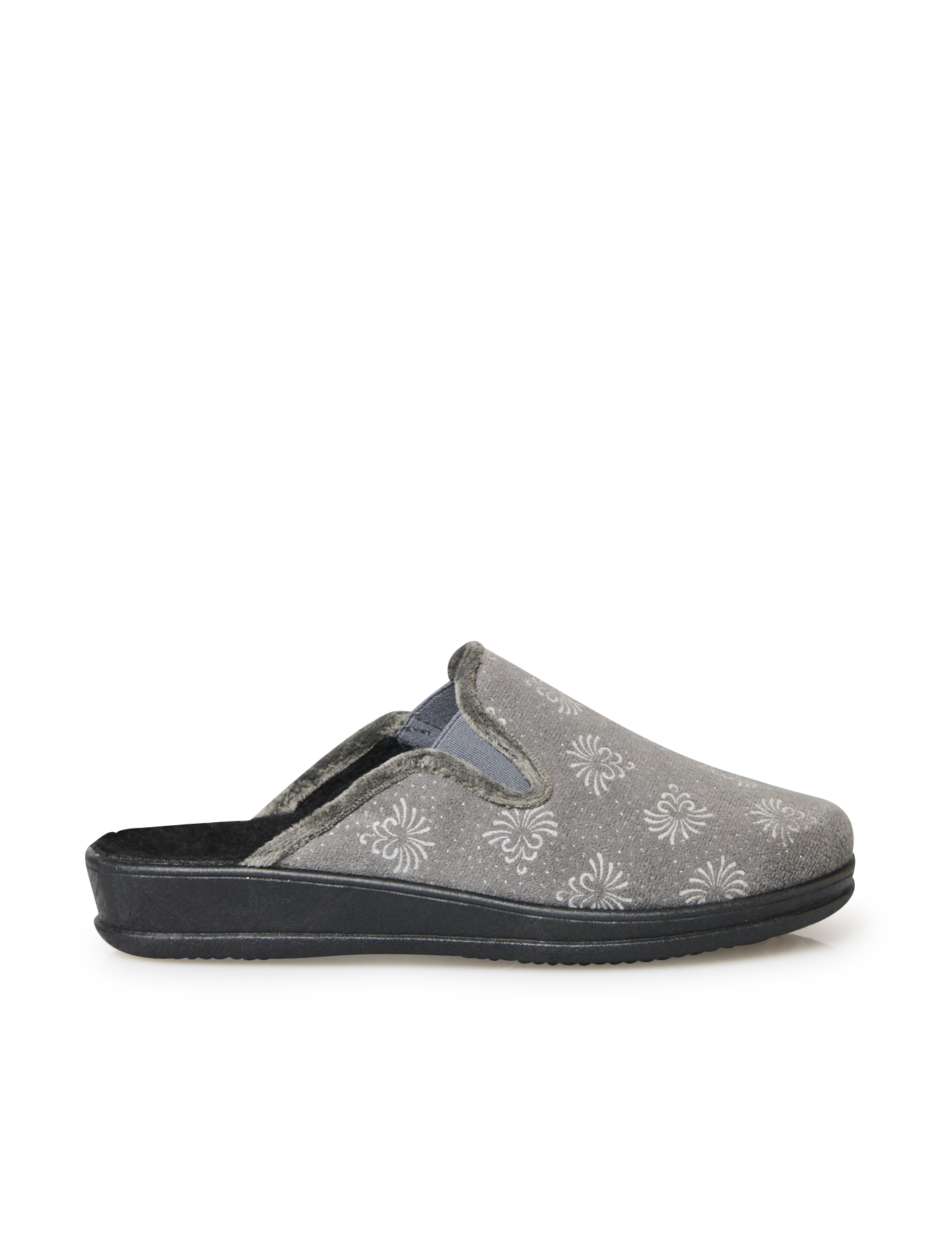 Chaussons PANTOUFLES femme gris Pediconfort Chaussons PANTOUFLES femme gris Gris