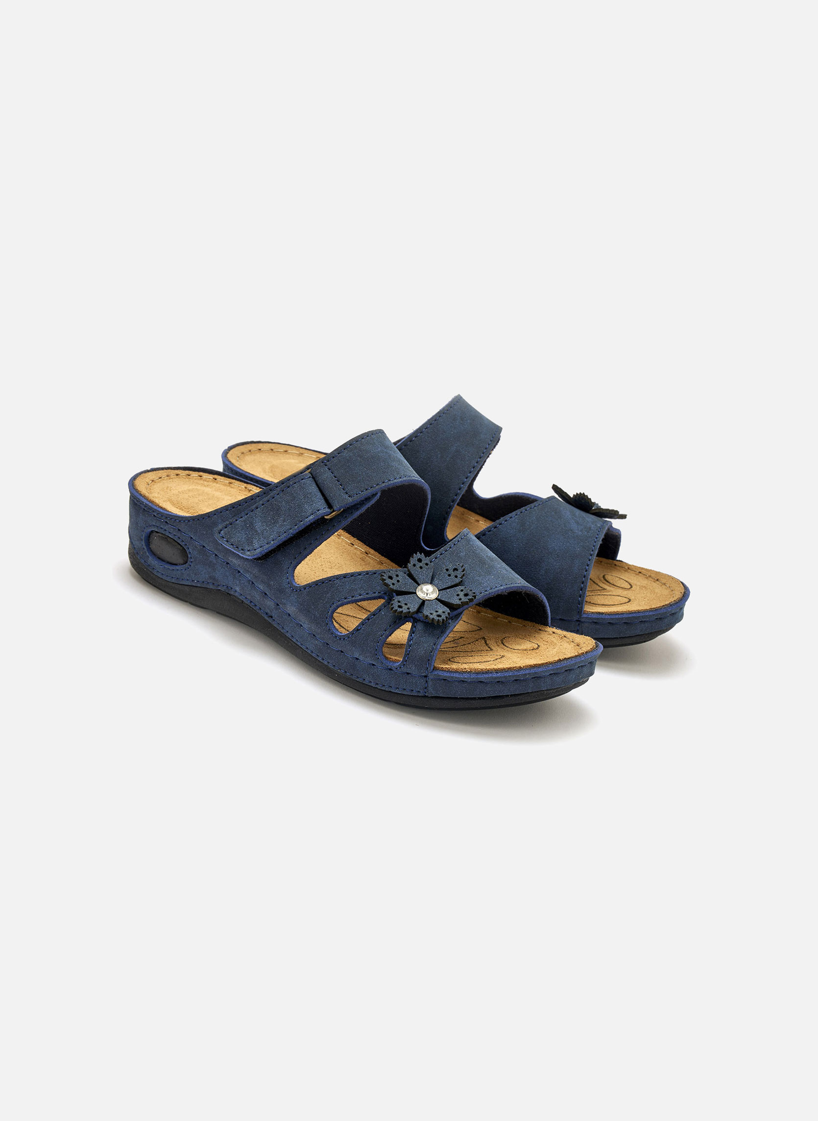 Mules MULES femme bleu Pediconfort Mules MULES femme bleu Bleu marine