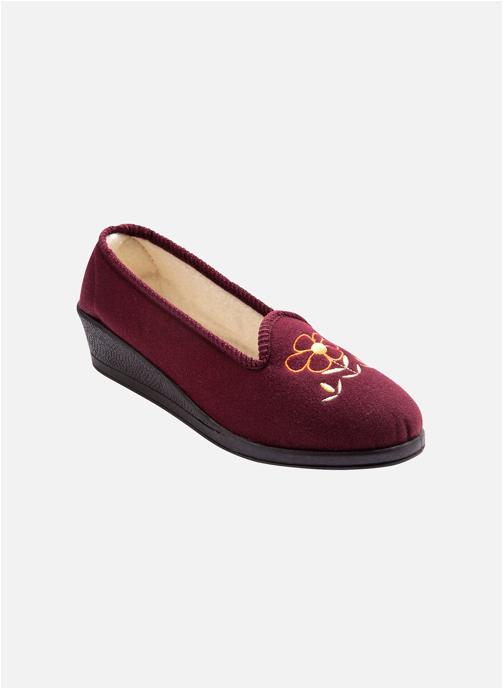 Pediconfort Ballerines classiques PANTOUFLES femme bordeaux