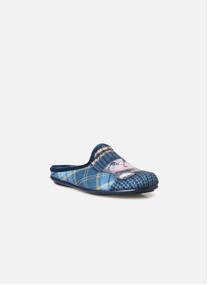 Chaussons PANTOUFLES femme bleu Pediconfort Chaussons PANTOUFLES femme bleu Bleu