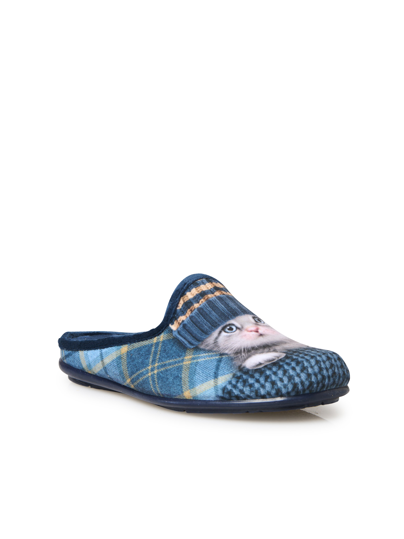 Chaussons PANTOUFLES femme bleu Pediconfort Chaussons PANTOUFLES femme bleu Bleu