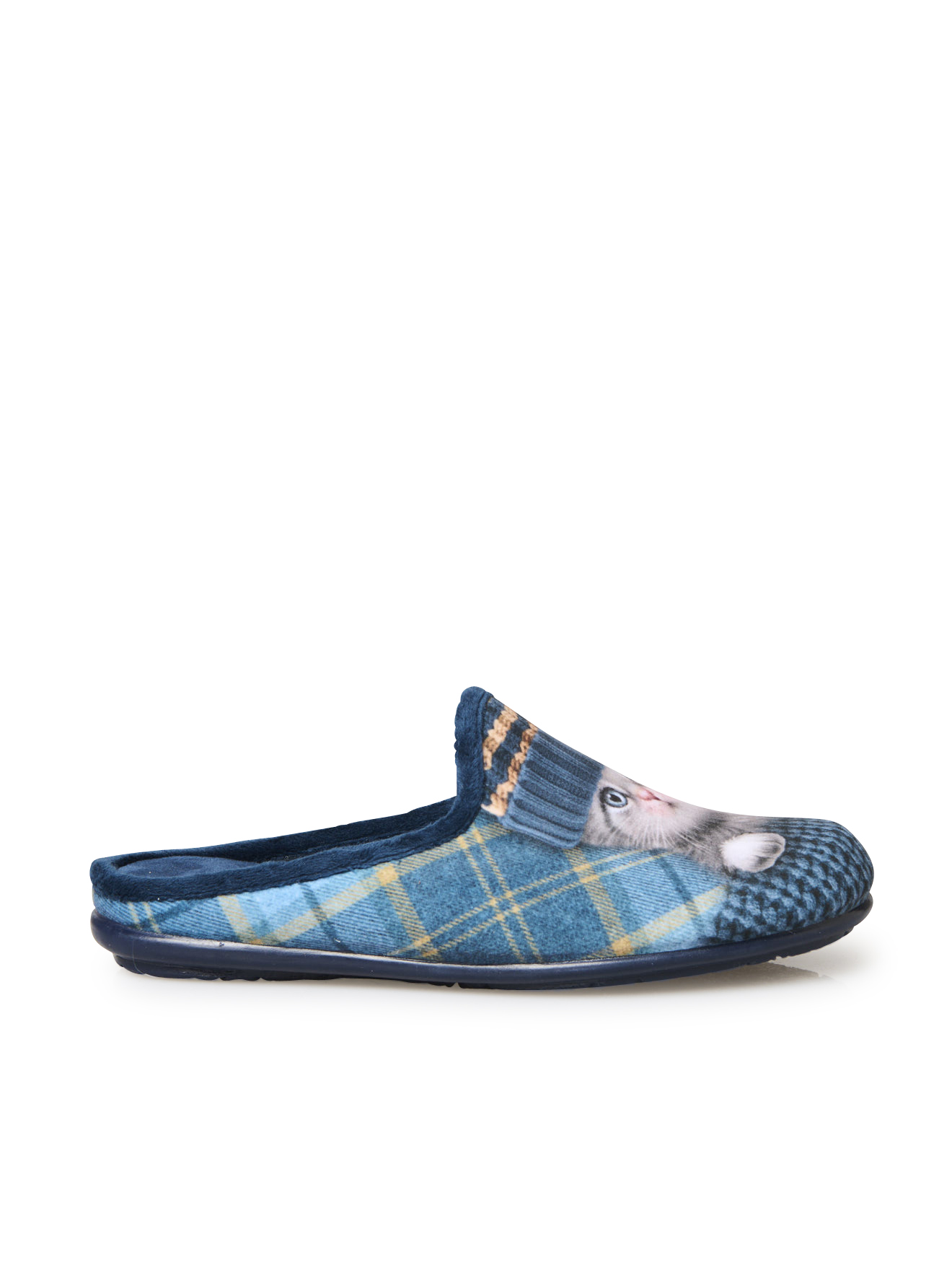 Chaussons PANTOUFLES femme bleu Pediconfort Chaussons PANTOUFLES femme bleu Bleu