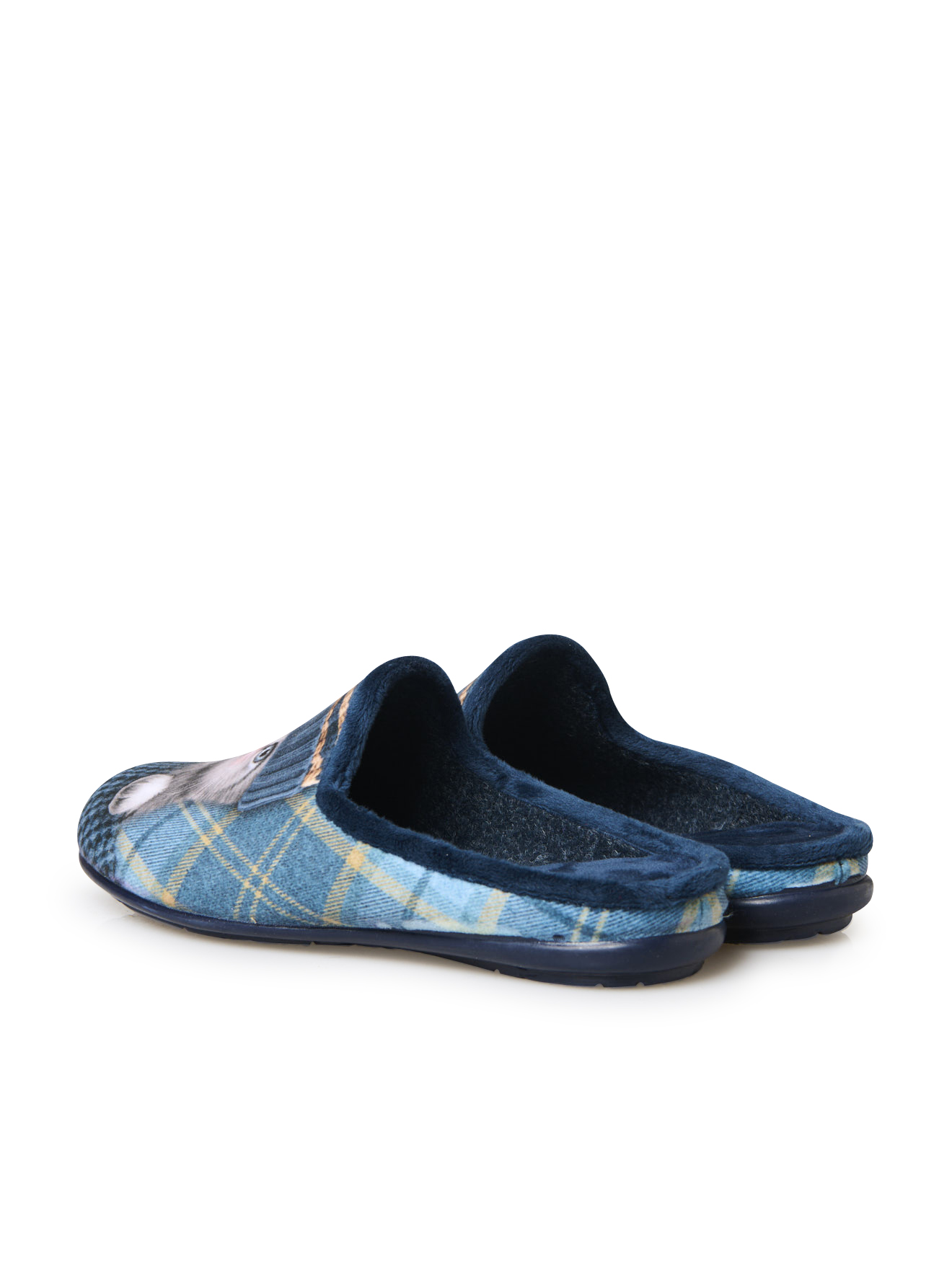 Chaussons PANTOUFLES femme bleu Pediconfort Chaussons PANTOUFLES femme bleu Bleu