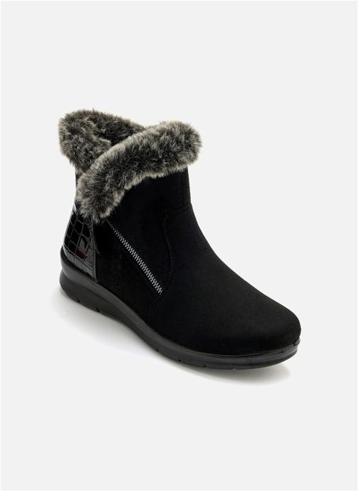 Bottes Femme Ital-Design 1340 - Look Usé, Marron, Zip | Bottines Confort Printemps