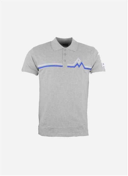 Peak Mountain Polos Polo manches courtes homme CRISTAL GRIS homme gris