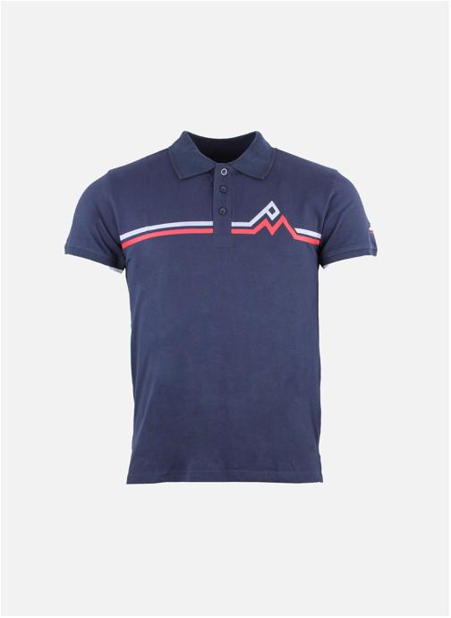 Peak Mountain Polos Polo manches courtes homme CRISTAL MARINE homme bleu