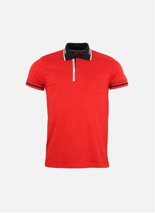 Peak Mountain Polos Polo manches courtes homme CROMA ROUGE homme rouge