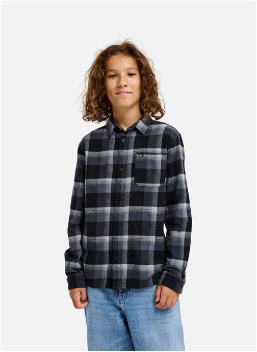 Quiksilver Chemises Motherfly Plaid garçon noir