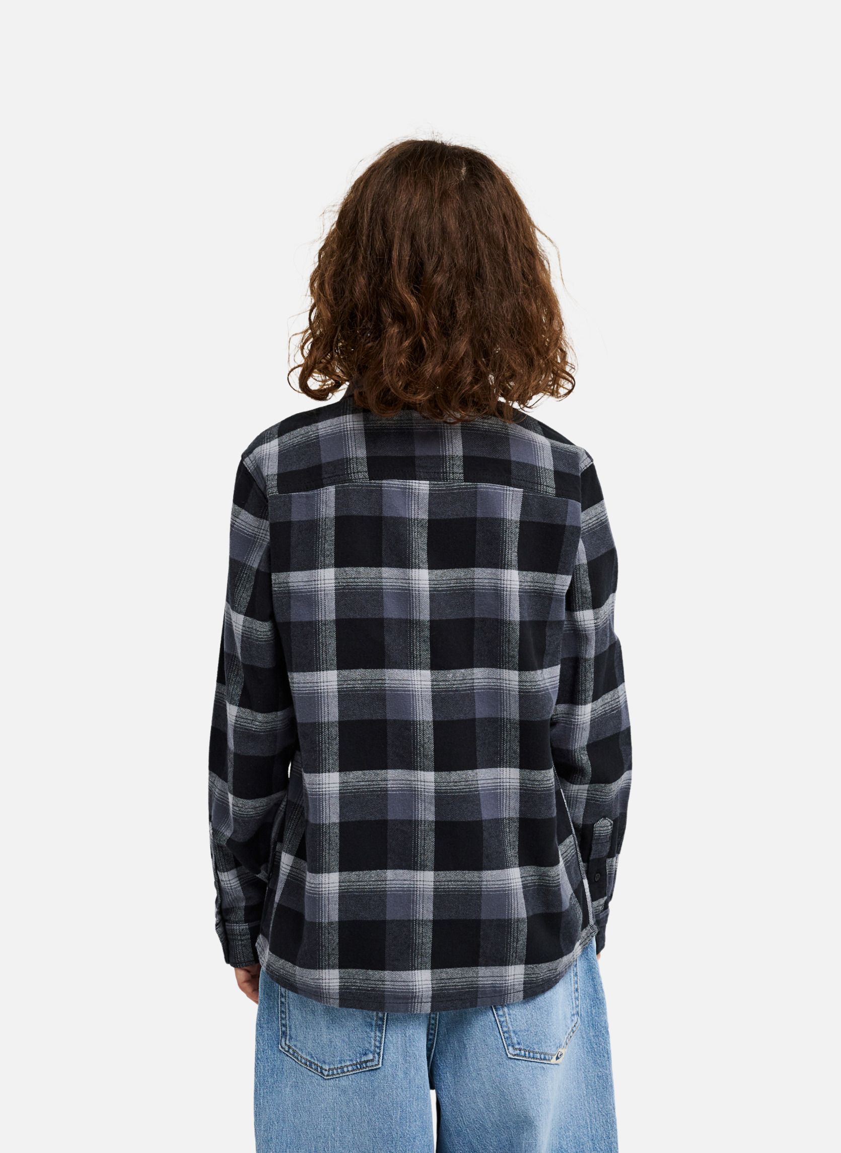 Chemises Motherfly Plaid garçon noir Quiksilver Chemises Motherfly Plaid garçon noir Noir