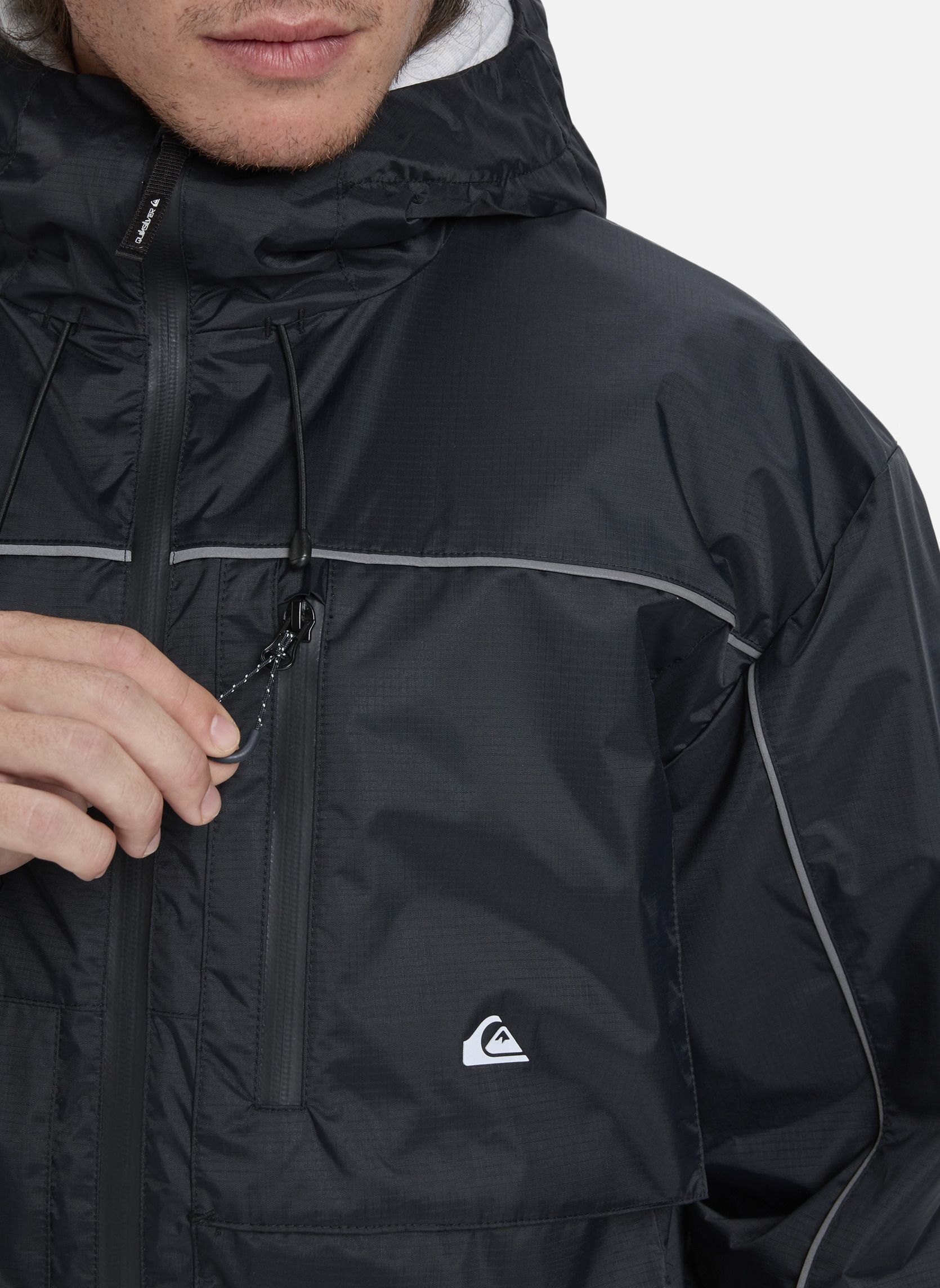 Veste Homme Imperméable Coupe-Vent Léger Avec Capuche Amovible – Blouson Pluie Randonnée Voyage Sport Outdoor Printemps Automne