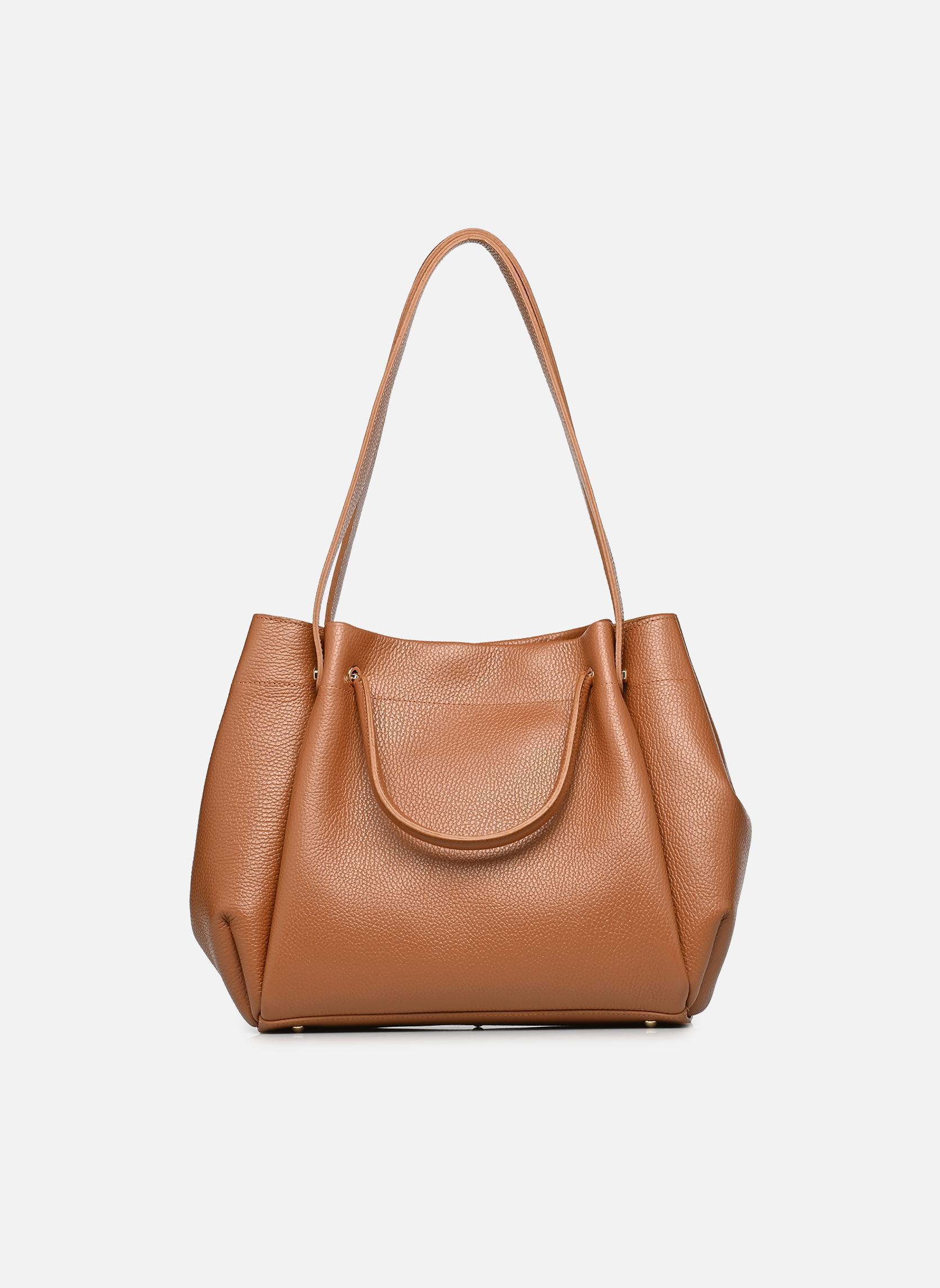 Cabas Sac cabas épaule Foulonné Double LOUISA femme marron Lancaster Cabas Sac cabas épaule Foulonné Double LOUISA femme marron CAMEL - IN - ORANGE