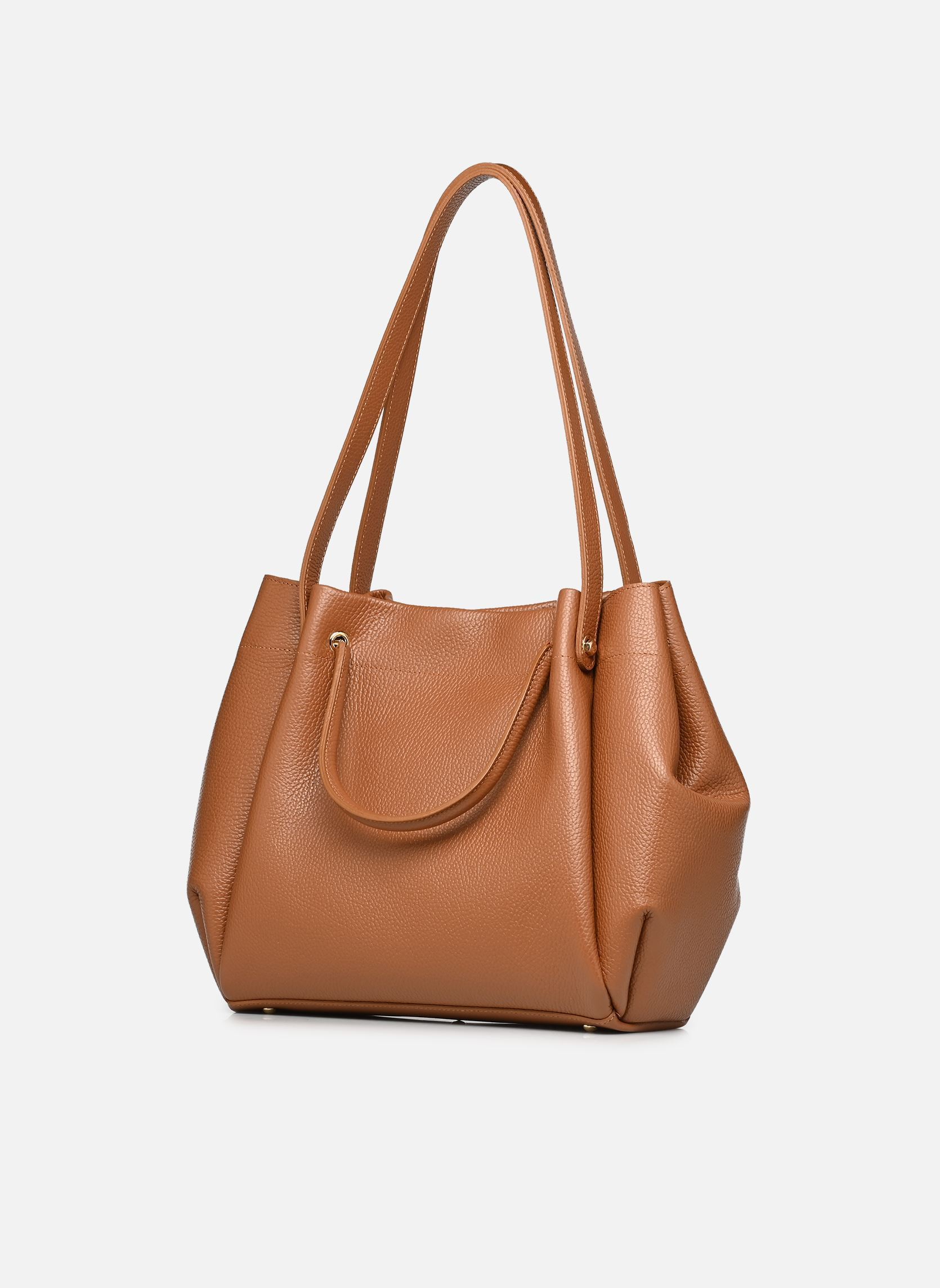 Cabas Sac cabas épaule Foulonné Double LOUISA femme marron Lancaster Cabas Sac cabas épaule Foulonné Double LOUISA femme marron CAMEL - IN - ORANGE