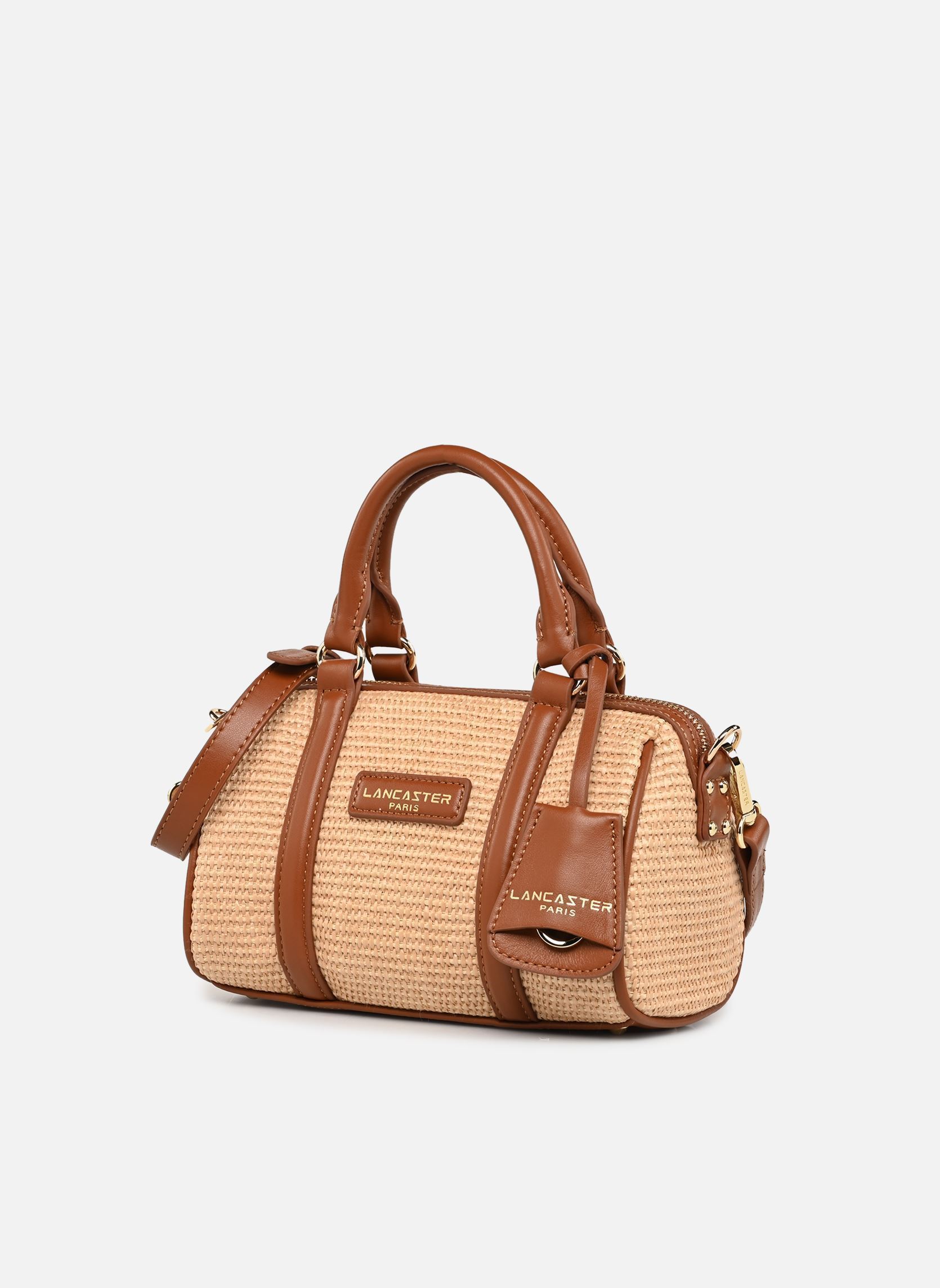 Handtassen Sac polochon Zippé Mini Osier dames bruin Lancaster Handtassen Sac polochon Zippé Mini Osier dames bruin COGNAC