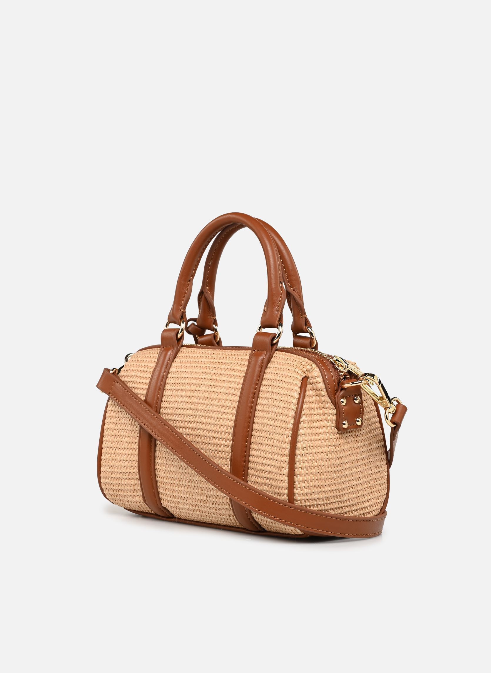 Handtassen Sac polochon Zippé Mini Osier dames bruin Lancaster Handtassen Sac polochon Zippé Mini Osier dames bruin COGNAC