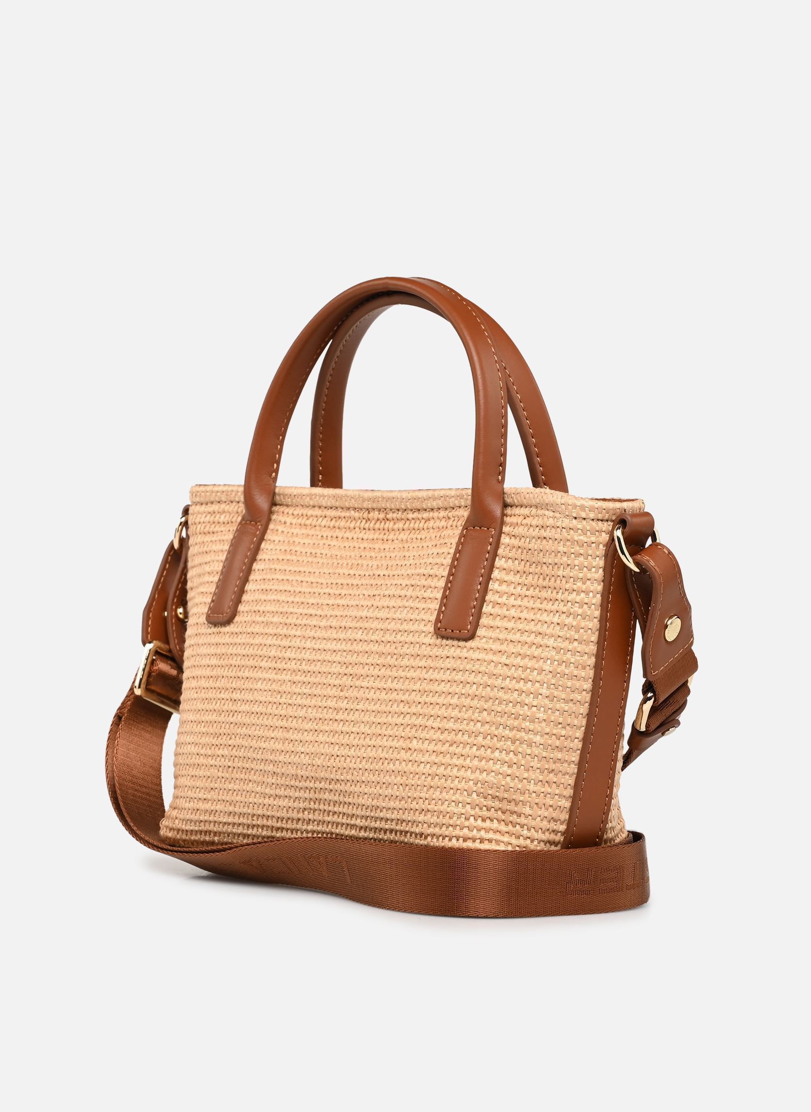 Sacs à main Sac cabas main Zippé Mini KBA Marinière femme marron Lancaster Sacs à main Sac cabas main Zippé Mini KBA Marinière femme marron COGNAC