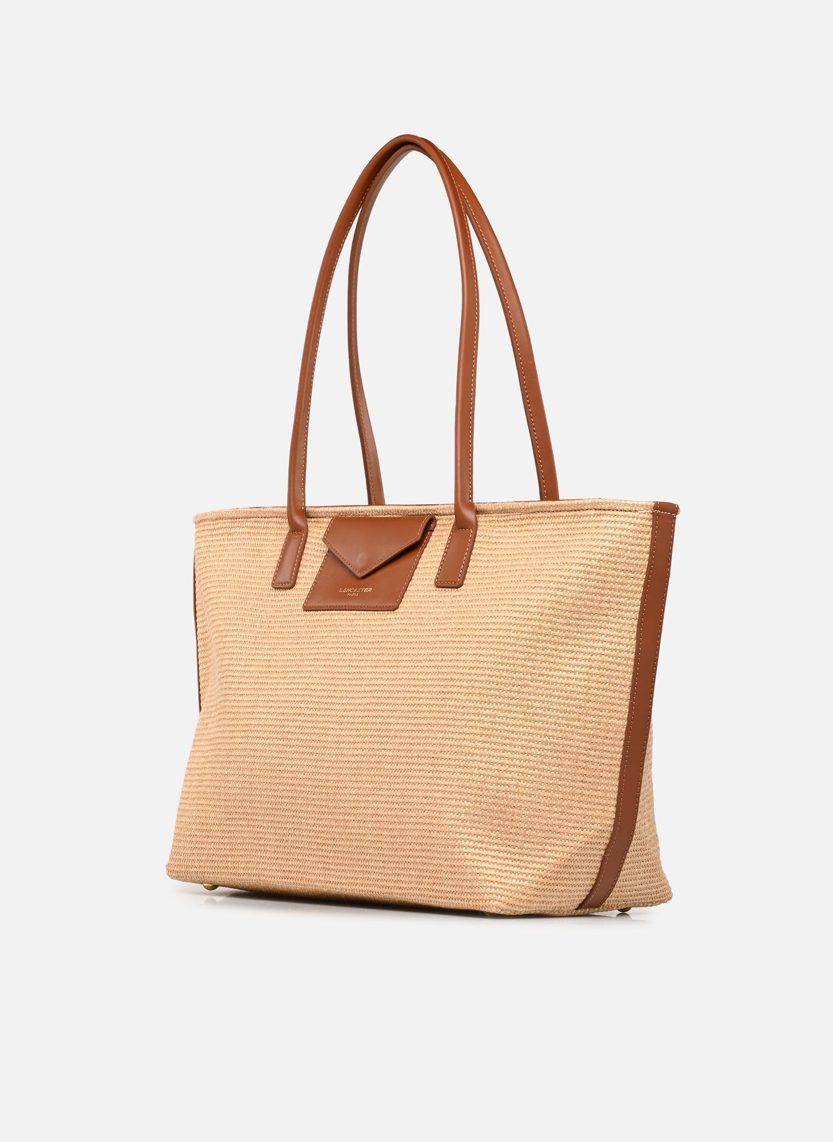 Cabas Sac cabas épaule Zippé KBA Marinière Osi femme marron Lancaster Cabas Sac cabas épaule Zippé KBA Marinière Osi femme marron COGNAC