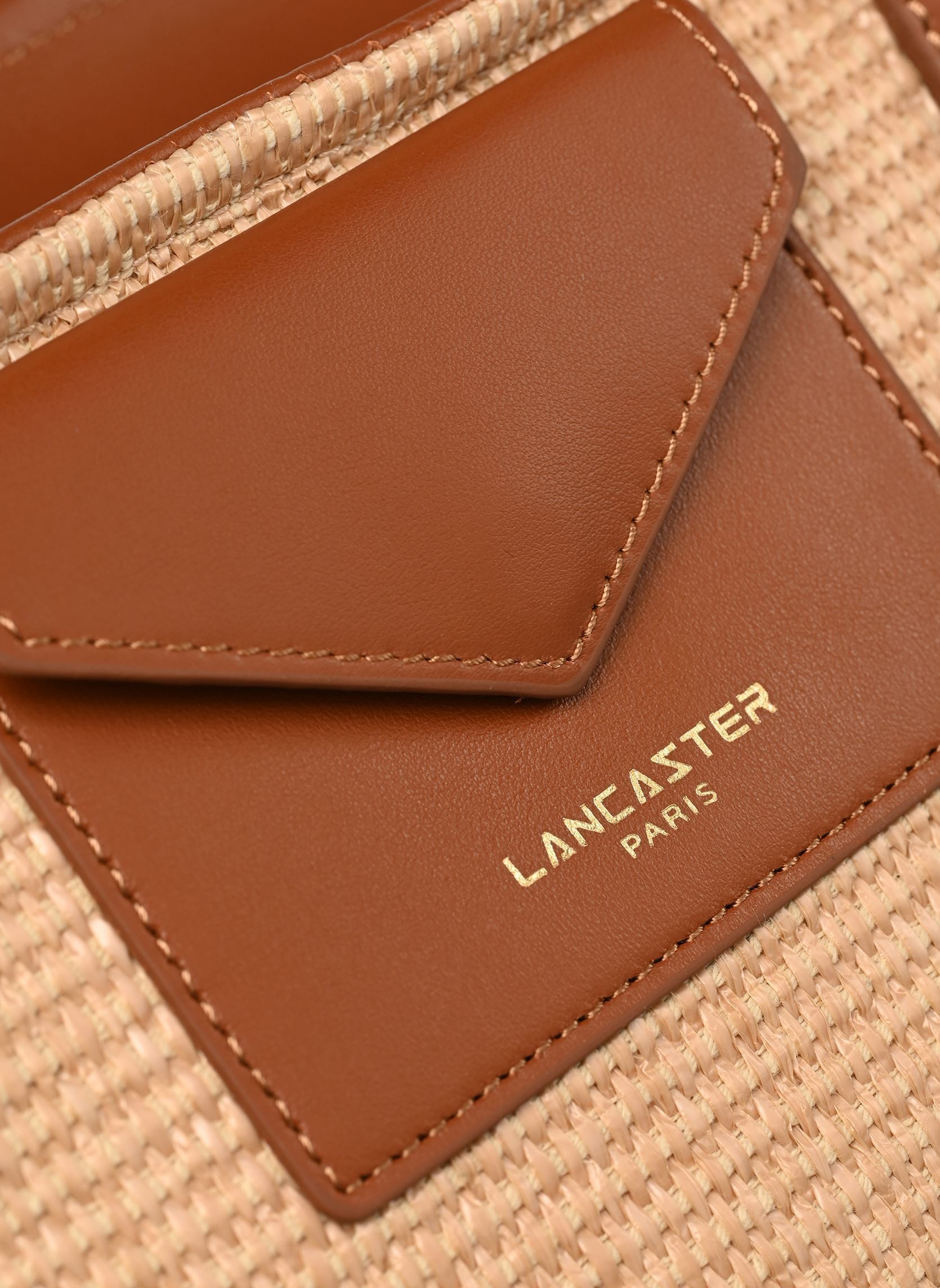 Cabas Sac cabas épaule Zippé KBA Marinière Osi femme marron Lancaster Cabas Sac cabas épaule Zippé KBA Marinière Osi femme marron COGNAC
