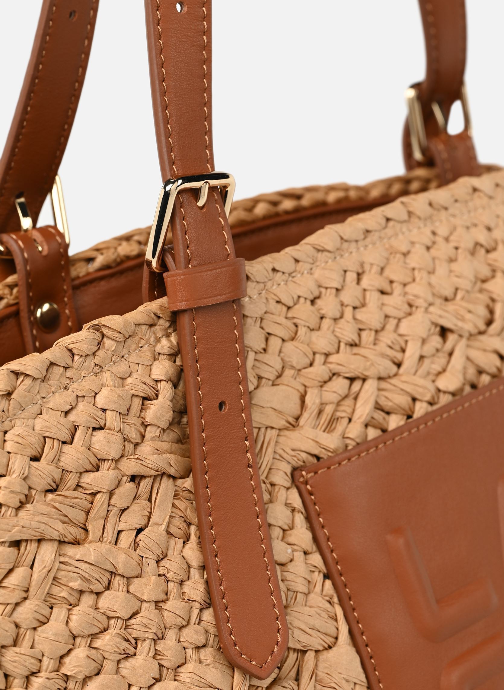 Körbe Le Panier Osier & Cuir damen braun Lancaster Körbe Le Panier Osier & Cuir damen braun COGNAC