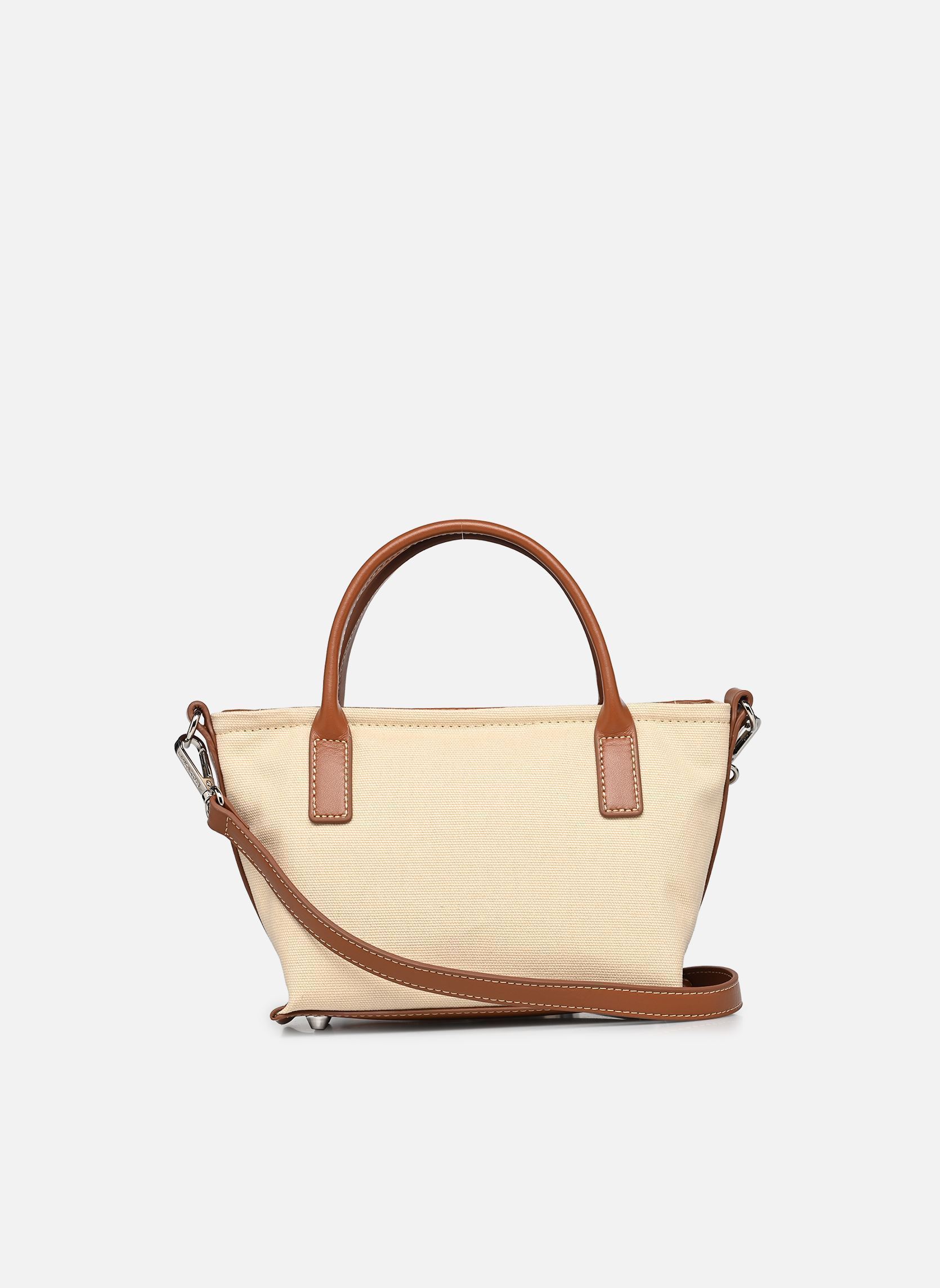Handtassen Sac cabas main Zippé Mini Canvas KBA dames beige Lancaster Handtassen Sac cabas main Zippé Mini Canvas KBA dames beige BEIGE - COGNAC