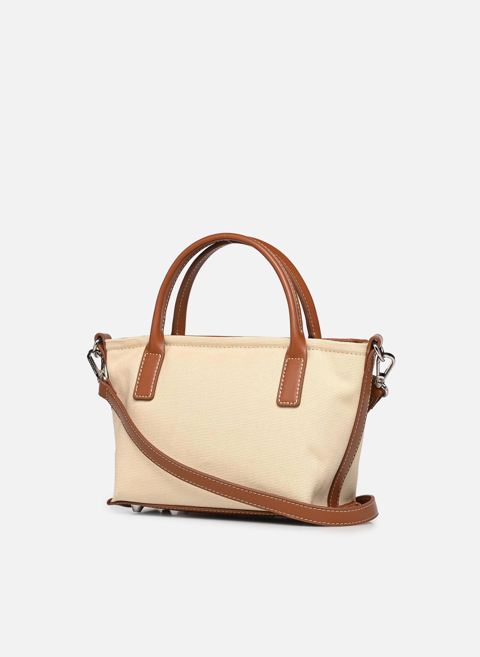 Handtassen Sac cabas main Zippé Mini Canvas KBA dames beige Lancaster Handtassen Sac cabas main Zippé Mini Canvas KBA dames beige BEIGE - COGNAC