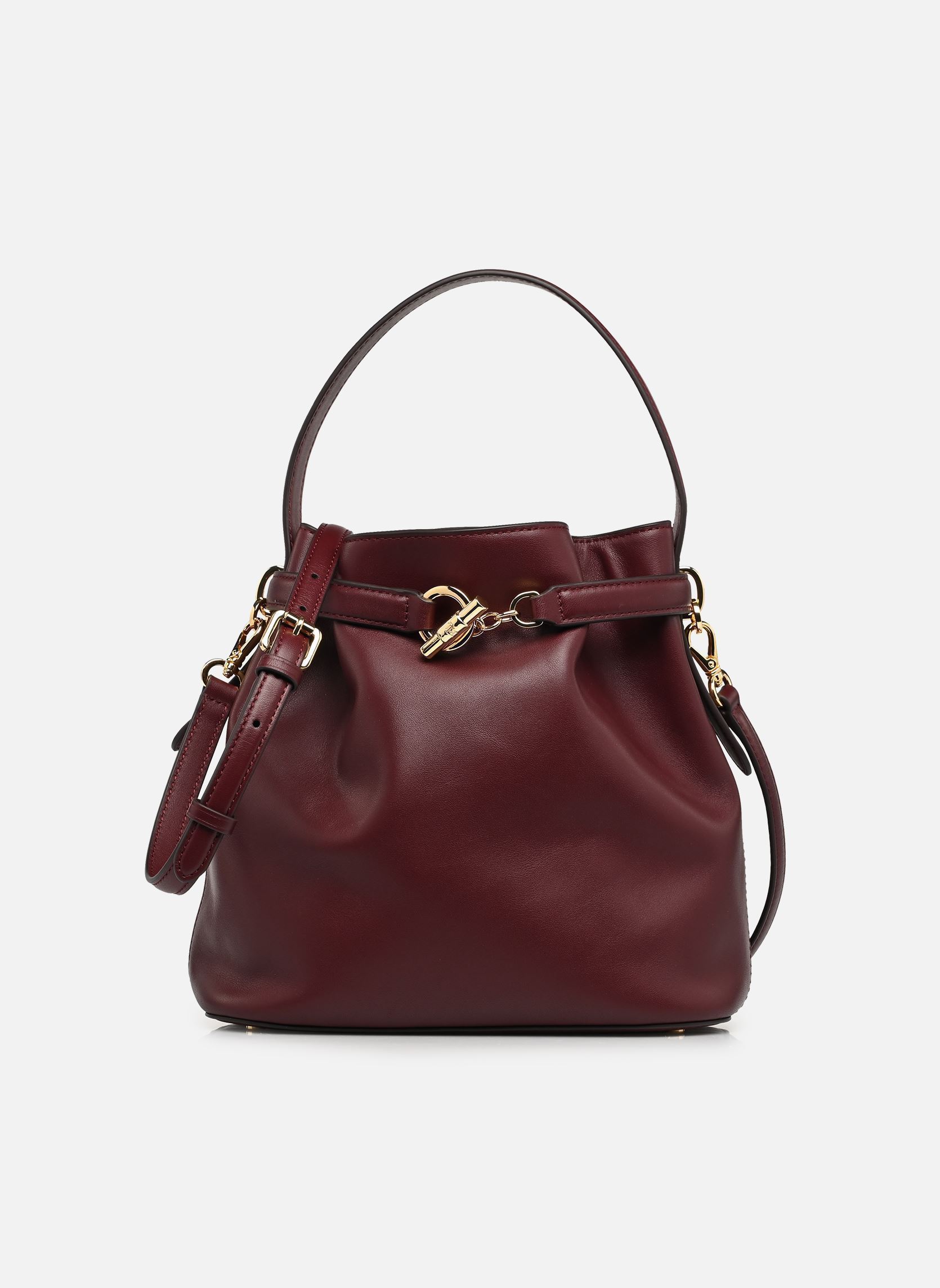 Handtassen Blke Md Bckt-Bucket Bag-Medium dames bordeaux Lauren Ralph Lauren Handtassen Blke Md Bckt-Bucket Bag-Medium dames bordeaux DARK GARNET