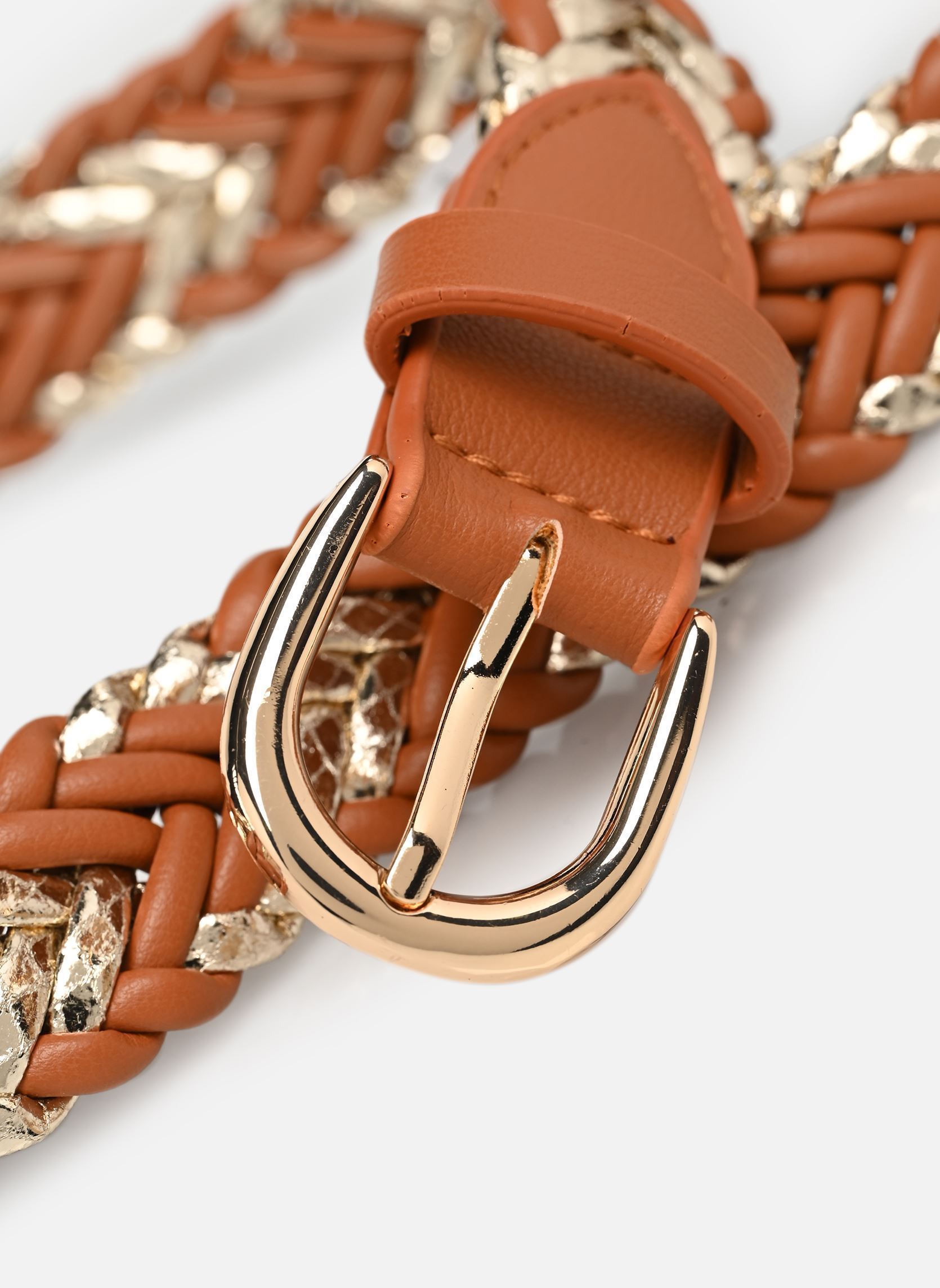 Ceintures Ceinture tressée Luana femme marron MADE BY Ceintures Ceinture tressée Luana femme marron COGNAC