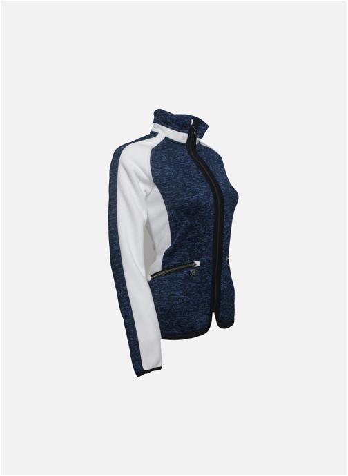 Peak Mountain Vestes polaires Blouson polaire femme ASPHERE BLEU MARINE/BLANC femme bleu