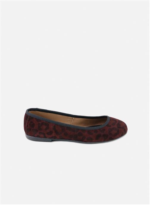 Eli 1957 Ballerines classiques AM9800-VELOUR-WINE-LEO femme bordeaux