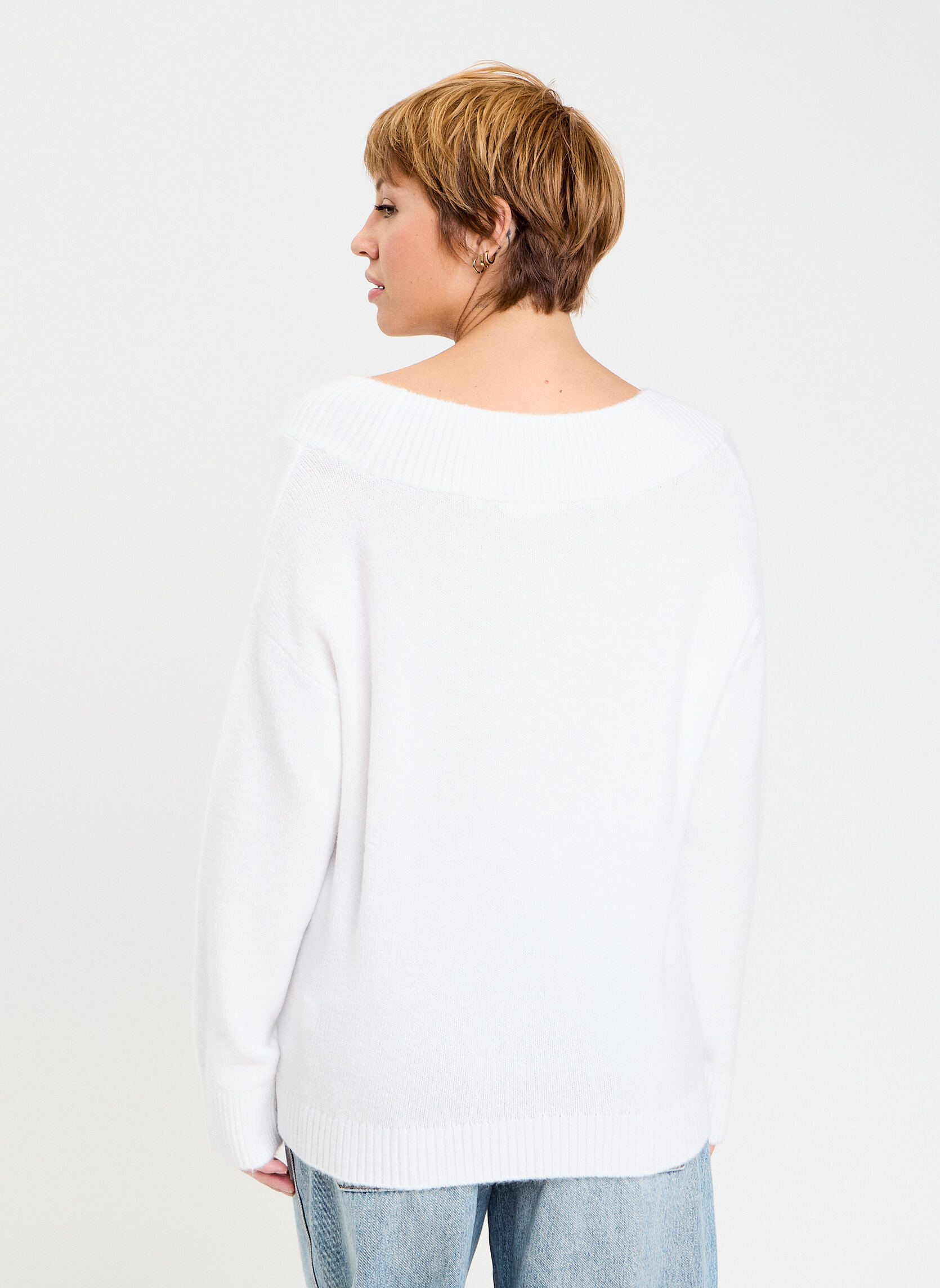Cache Cache Pull Rouille Cache Cache Pulls Pulls basiques - PULLMAXV femme blanc | Sarenza France