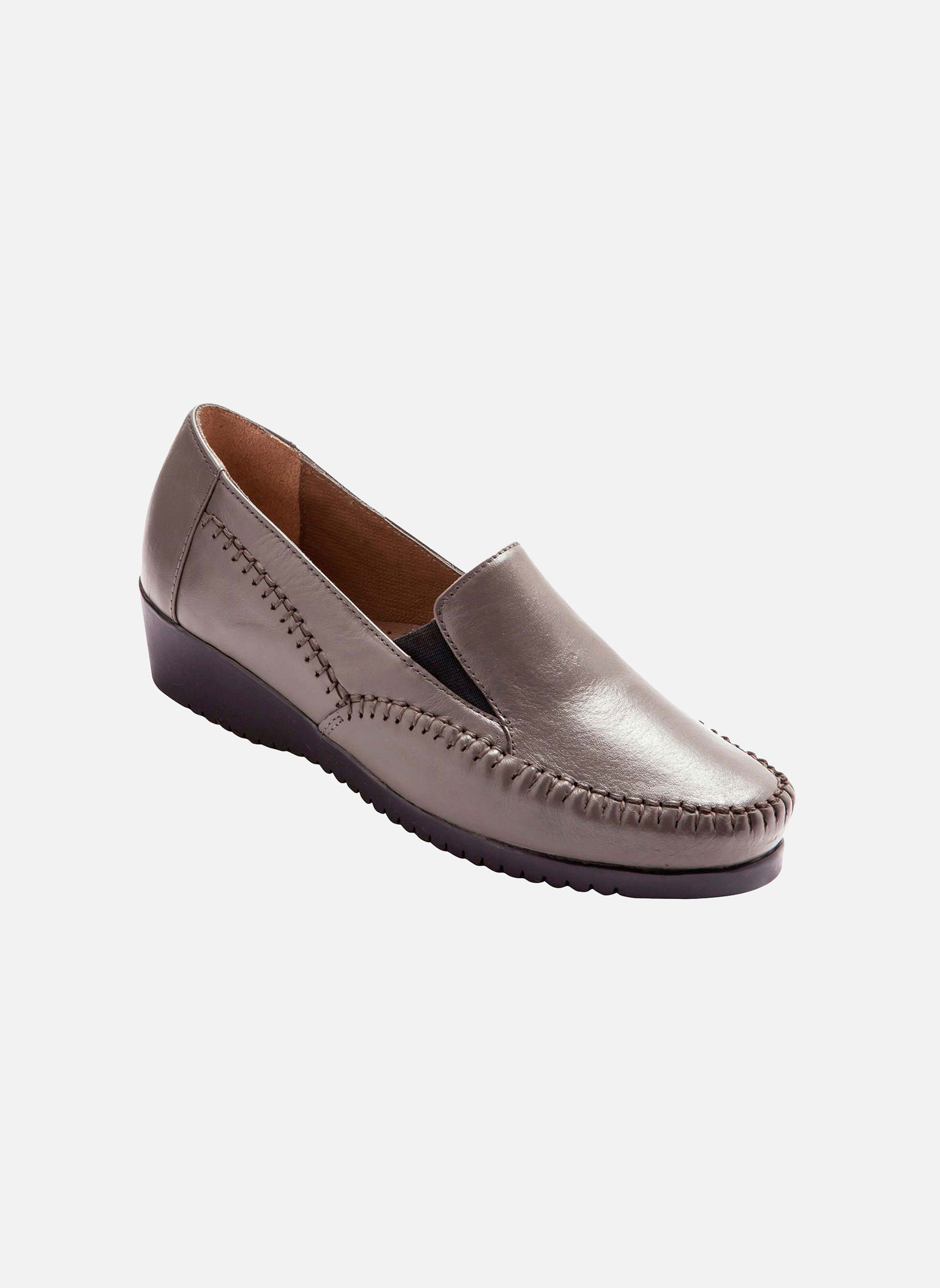 Mocassins Grande Largeur Pediconfort - Chaussures Femme Cuir Souple