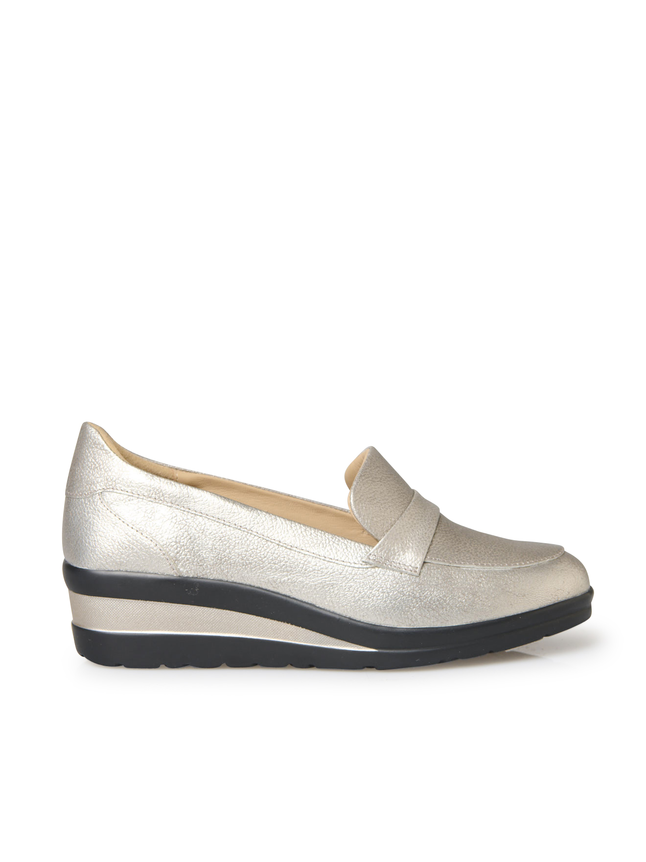 Mocassins MOCASSINS femme or et bronze Pediconfort Mocassins MOCASSINS femme or et bronze Or