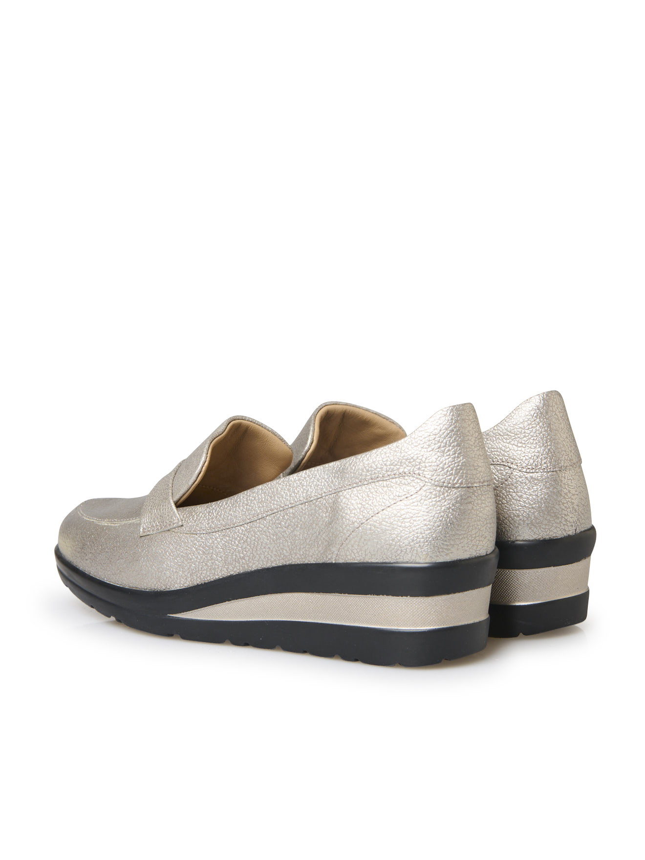 Mocassins MOCASSINS femme or et bronze Pediconfort Mocassins MOCASSINS femme or et bronze Or