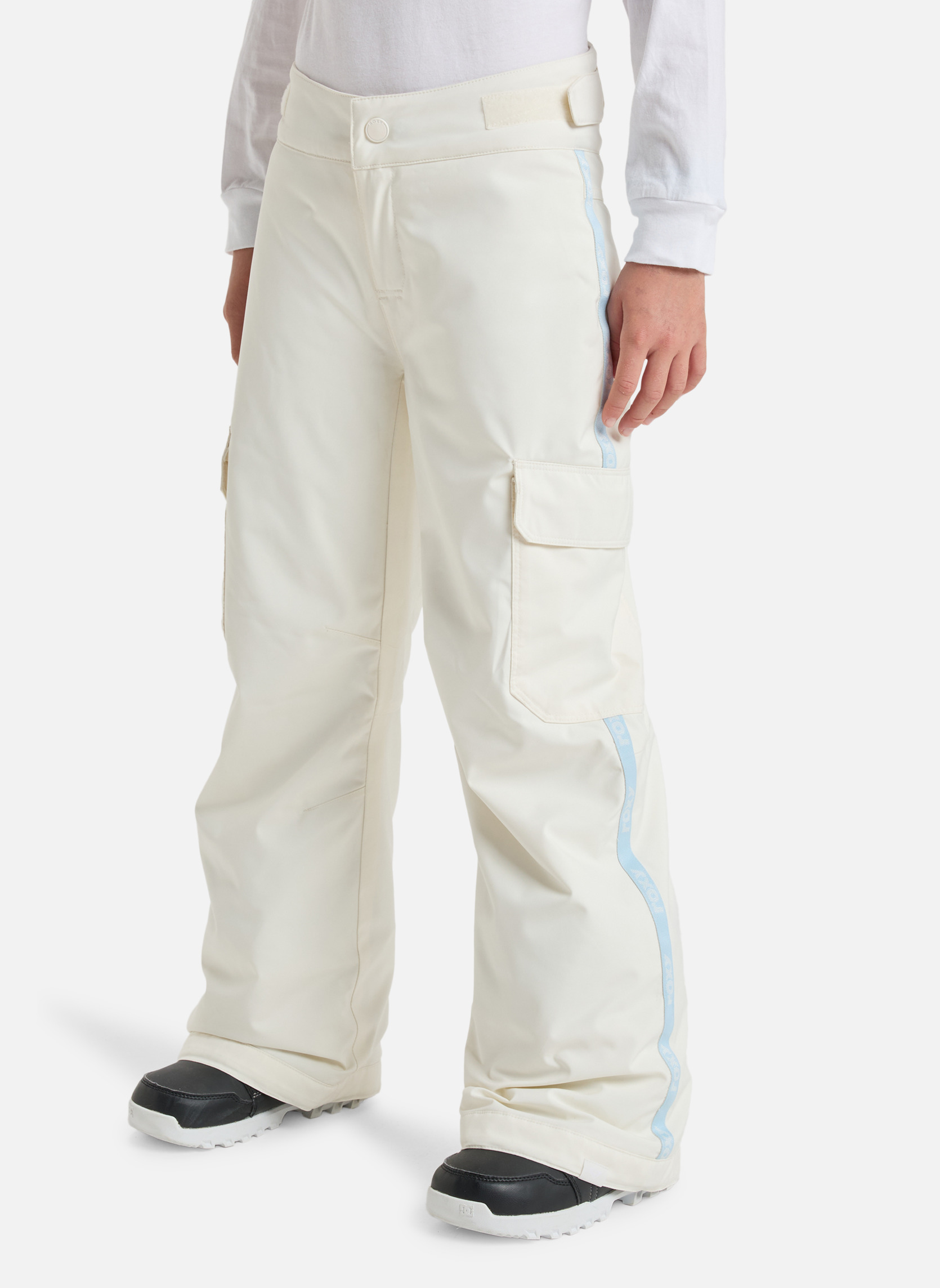 Pantalons Banky Ice Girl fille blanc Roxy Pantalons Banky Ice Girl fille blanc Blanc