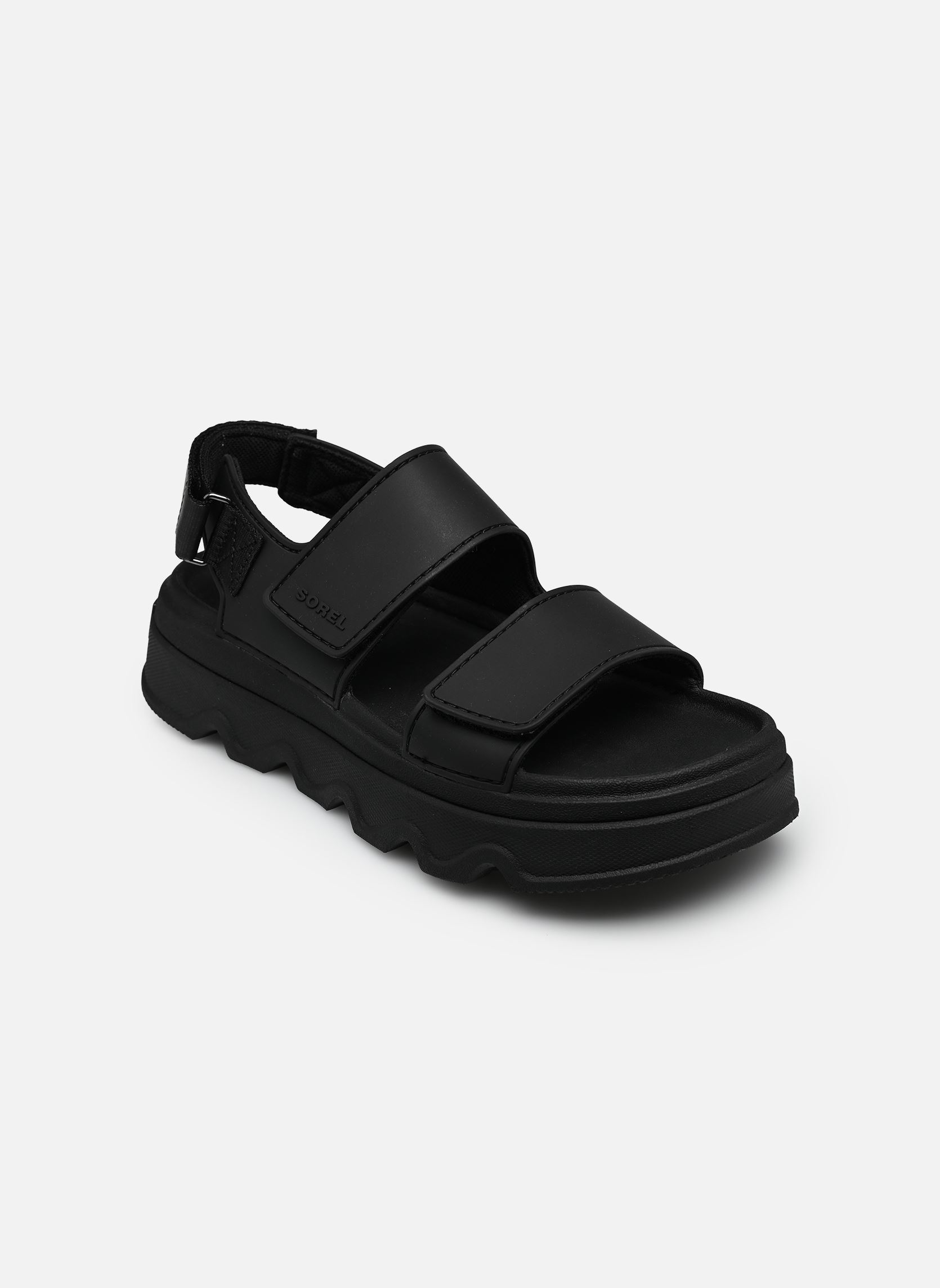 Sandales compensées et plateformes KINETIC SUNCHASE ANKLE STRAP femme noir Sorel Sandales compensées et plateformes KINETIC SUNCHASE ANKLE STRAP femme noir BLACK, SEA SALT