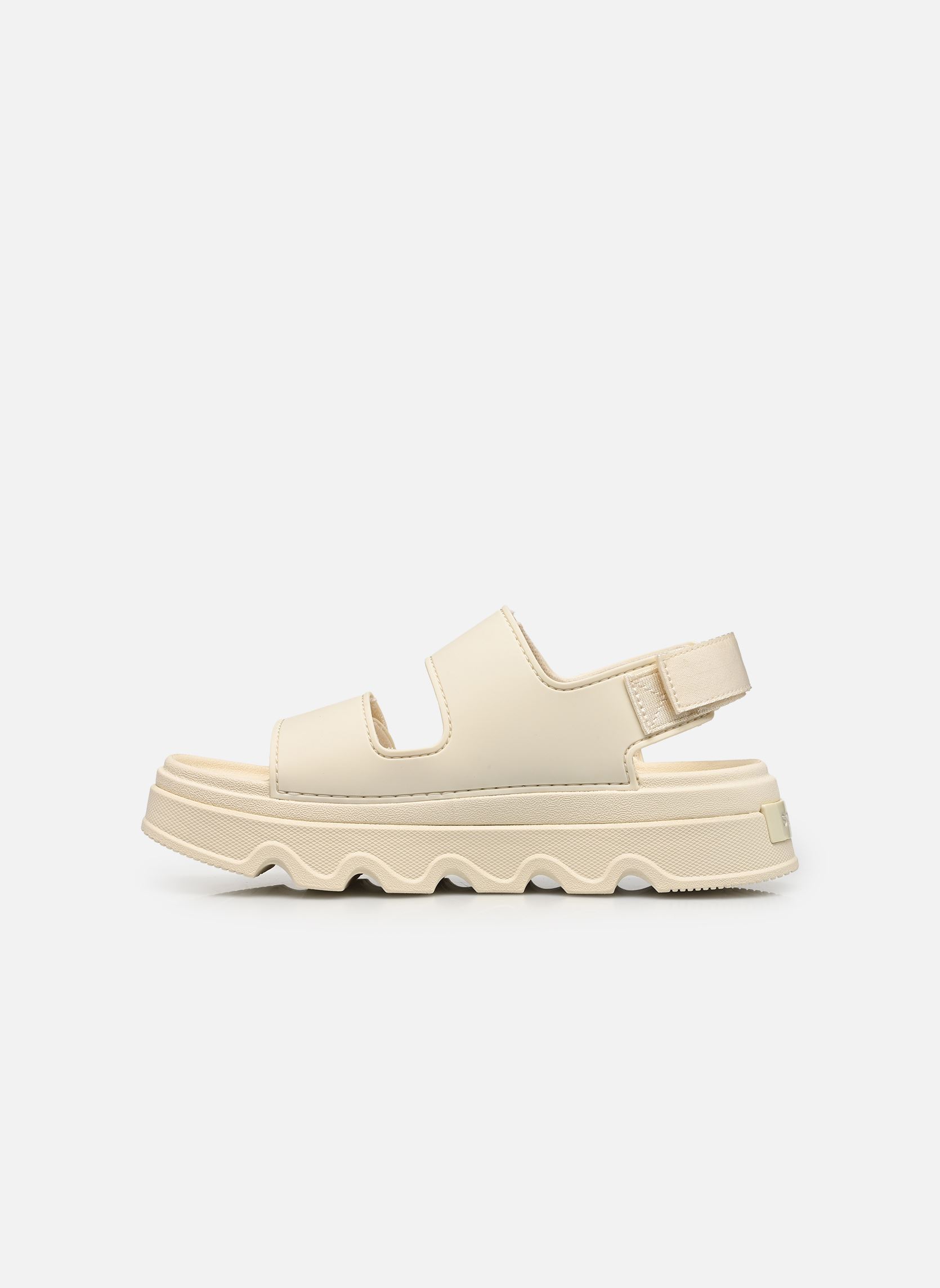 Sandales compensées et plateformes KINETIC SUNCHASE ANKLE STRAP femme blanc Sorel Sandales compensées et plateformes KINETIC SUNCHASE ANKLE STRAP femme blanc CHALK, SEA SALT