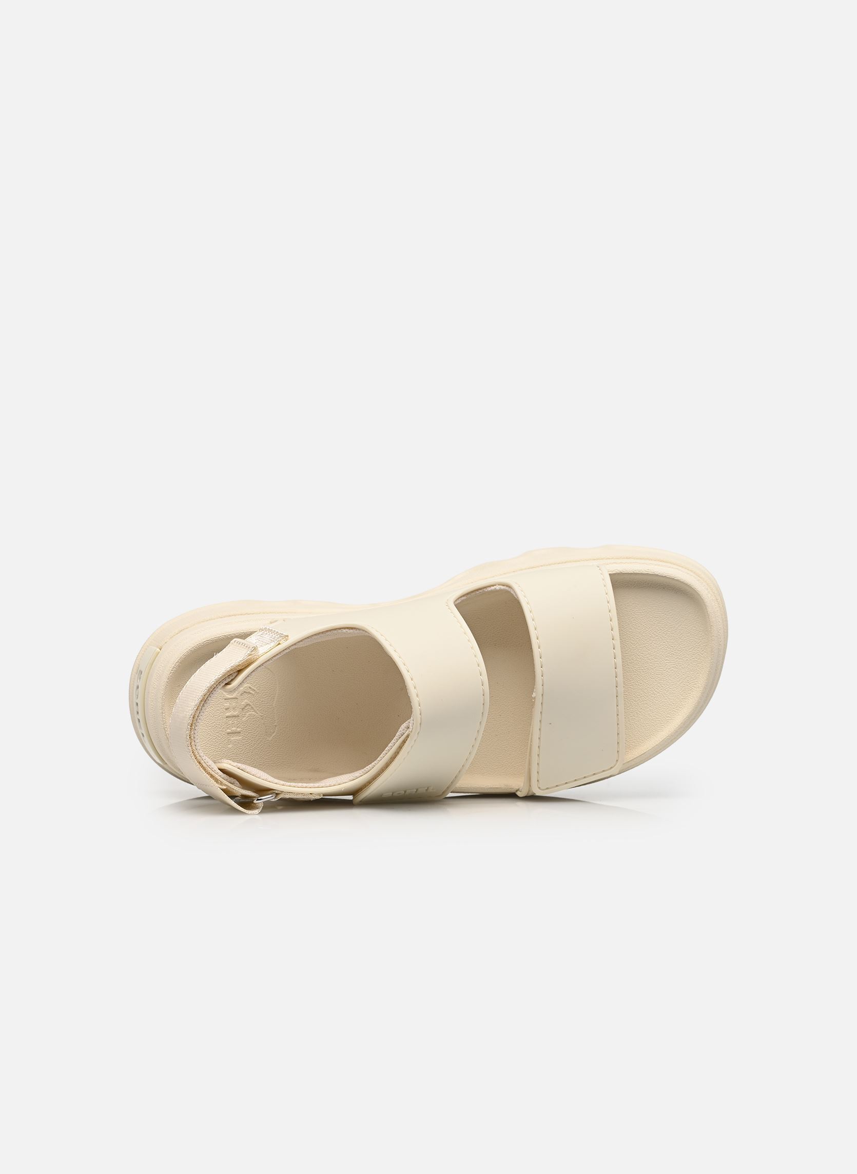 Sandales compensées et plateformes KINETIC SUNCHASE ANKLE STRAP femme blanc Sorel Sandales compensées et plateformes KINETIC SUNCHASE ANKLE STRAP femme blanc CHALK, SEA SALT