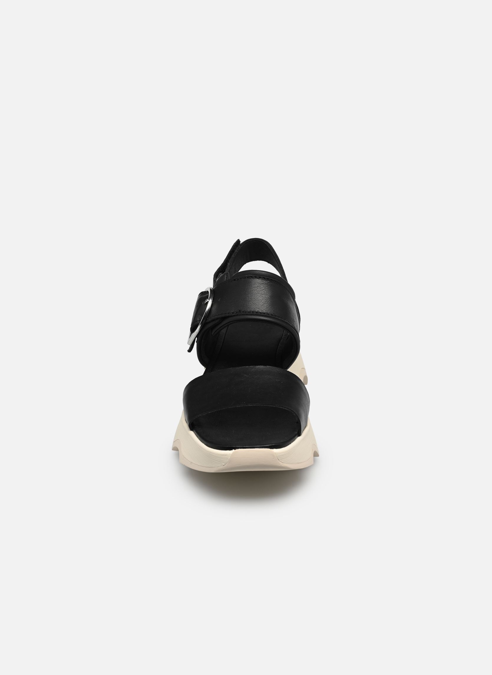 Sandales compensées et plateformes KINETIC IMPACT WEDGE femme noir Sorel Sandales compensées et plateformes KINETIC IMPACT WEDGE femme noir Black, Chalk