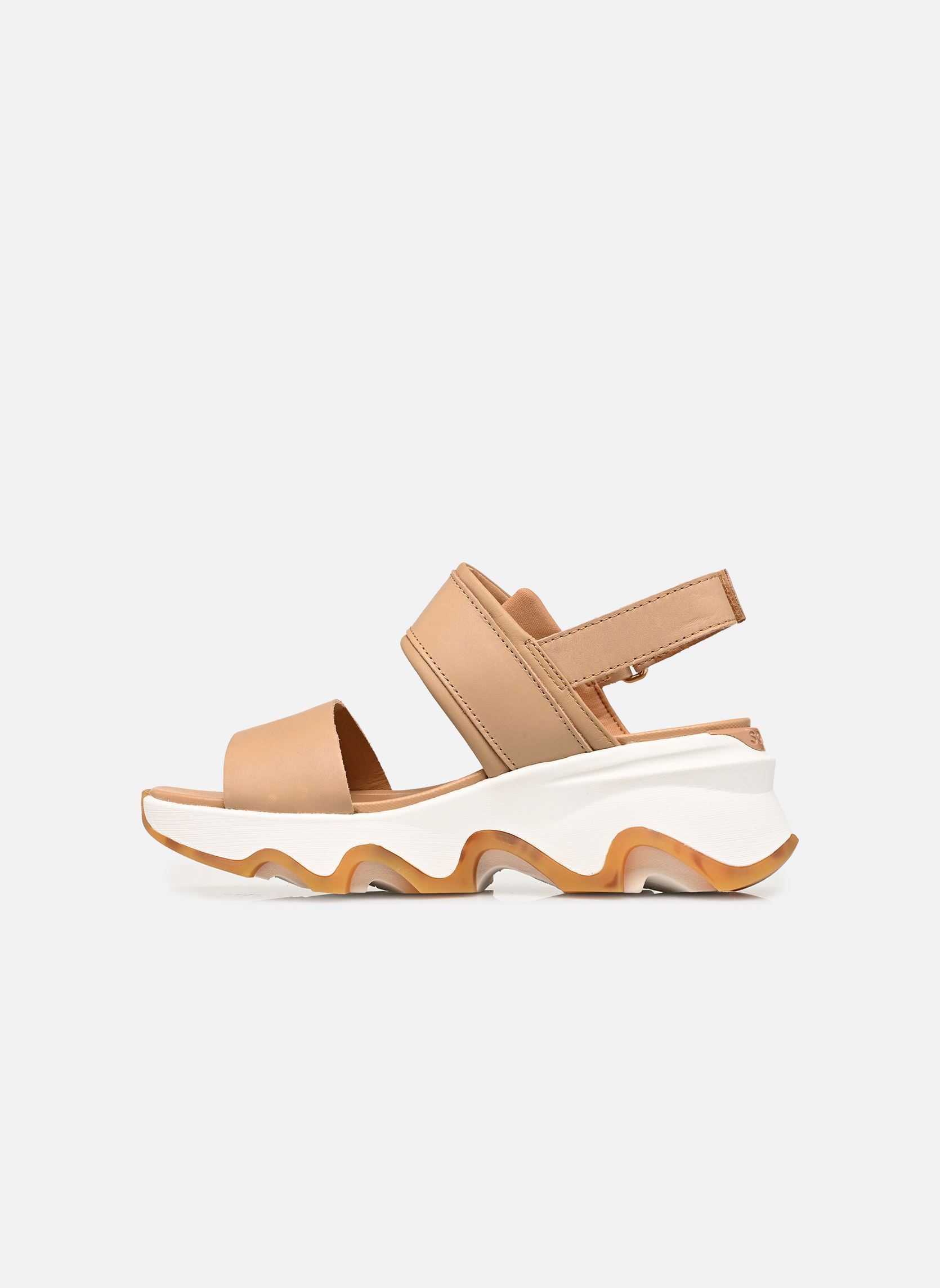 Sandales compensées et plateformes KINETIC IMPACT WEDGE femme beige Sorel Sandales compensées et plateformes KINETIC IMPACT WEDGE femme beige Honest Beige, Sea Salt