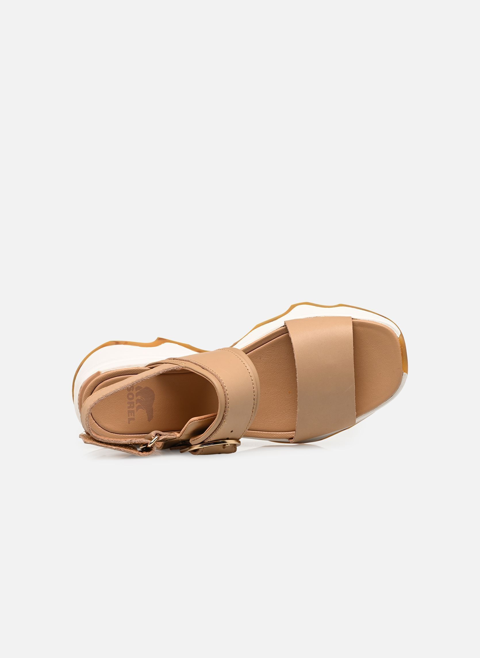 Sandales compensées et plateformes KINETIC IMPACT WEDGE femme beige Sorel Sandales compensées et plateformes KINETIC IMPACT WEDGE femme beige Honest Beige, Sea Salt