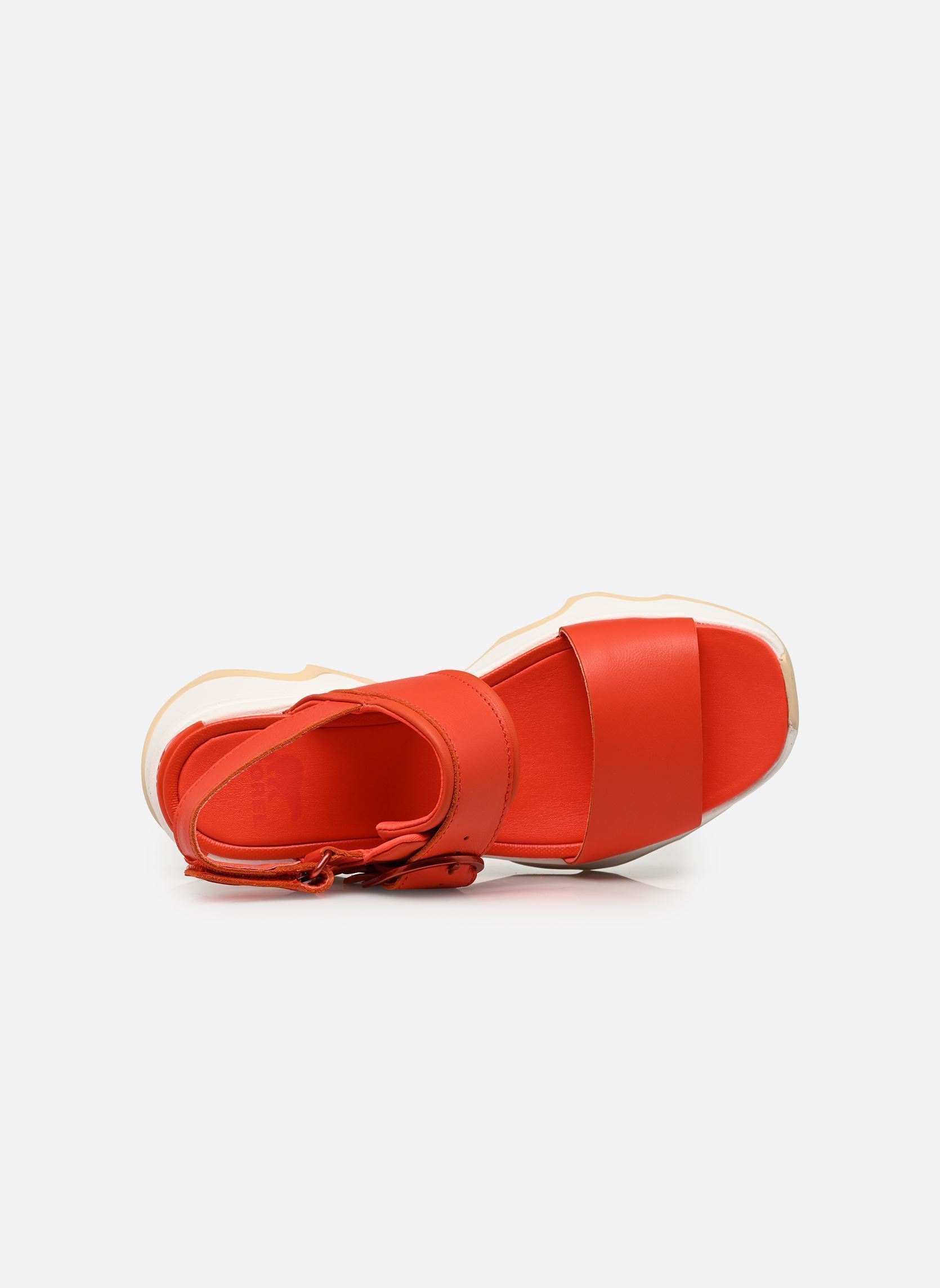 Sandales compensées et plateformes KINETIC IMPACT WEDGE femme orange Sorel Sandales compensées et plateformes KINETIC IMPACT WEDGE femme orange Crimson Fire, Honey White
