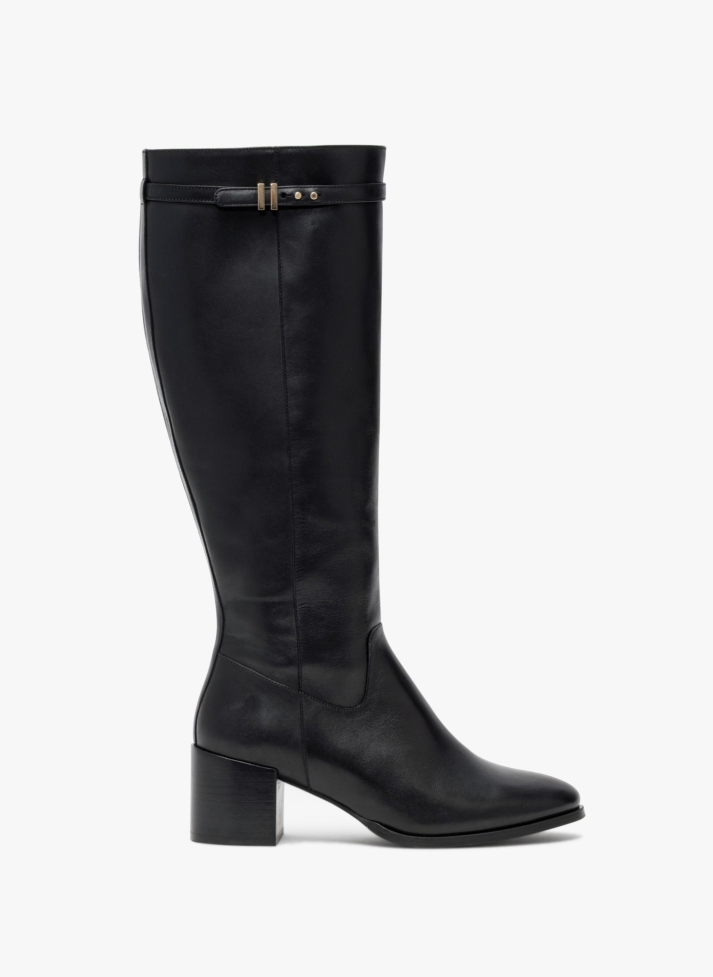 Bottes Bocage En Cuir Noir Taille 38/39 - Talon Moyen, Très Bon état Occasion