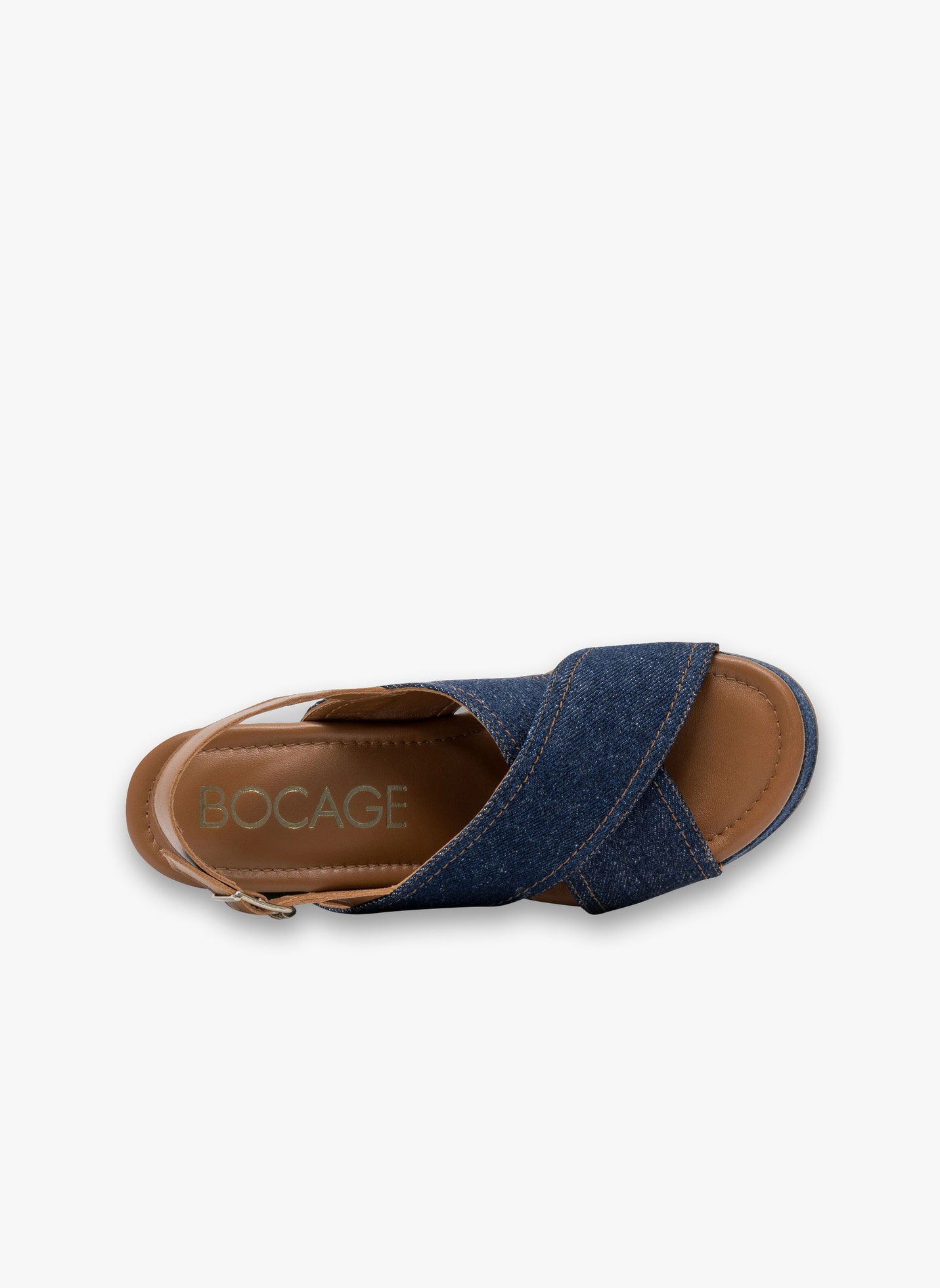 Sandales Sandale À Talon PLUMA Denim bleu Bocage Sandales Sandale À Talon PLUMA Denim bleu blue