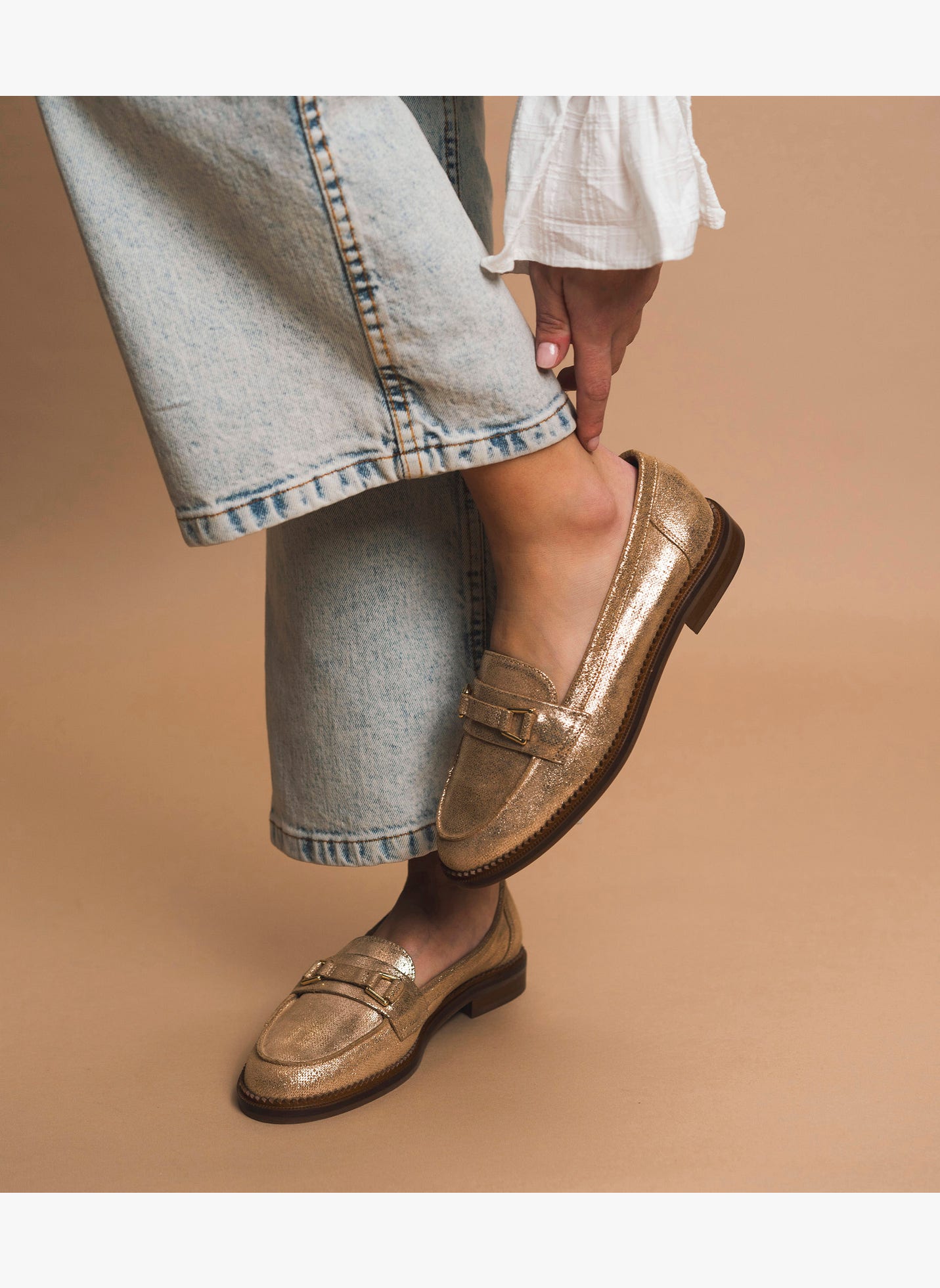 Mocassins or et bronze Bocage Mocassins or et bronze Or
