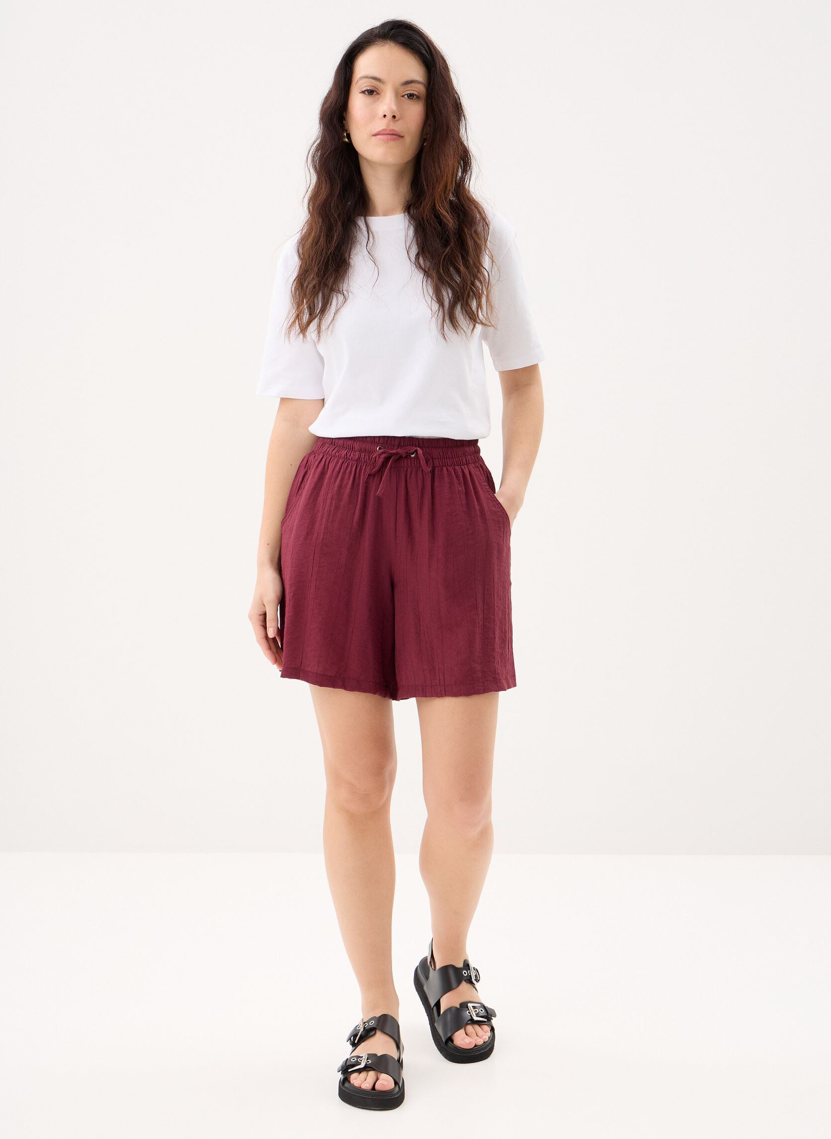 Shorts SHORT- FUIDE femme marron MADE BY Shorts SHORT- FUIDE femme marron Chocolate truffle