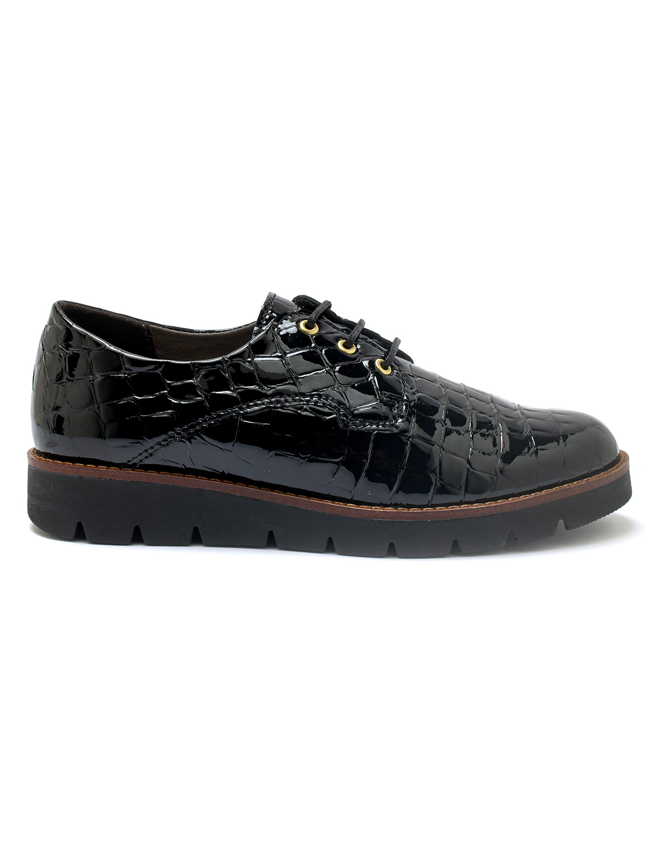 Pediconfort Derbies Derbies grand confort à scratchs - Noir femme noir