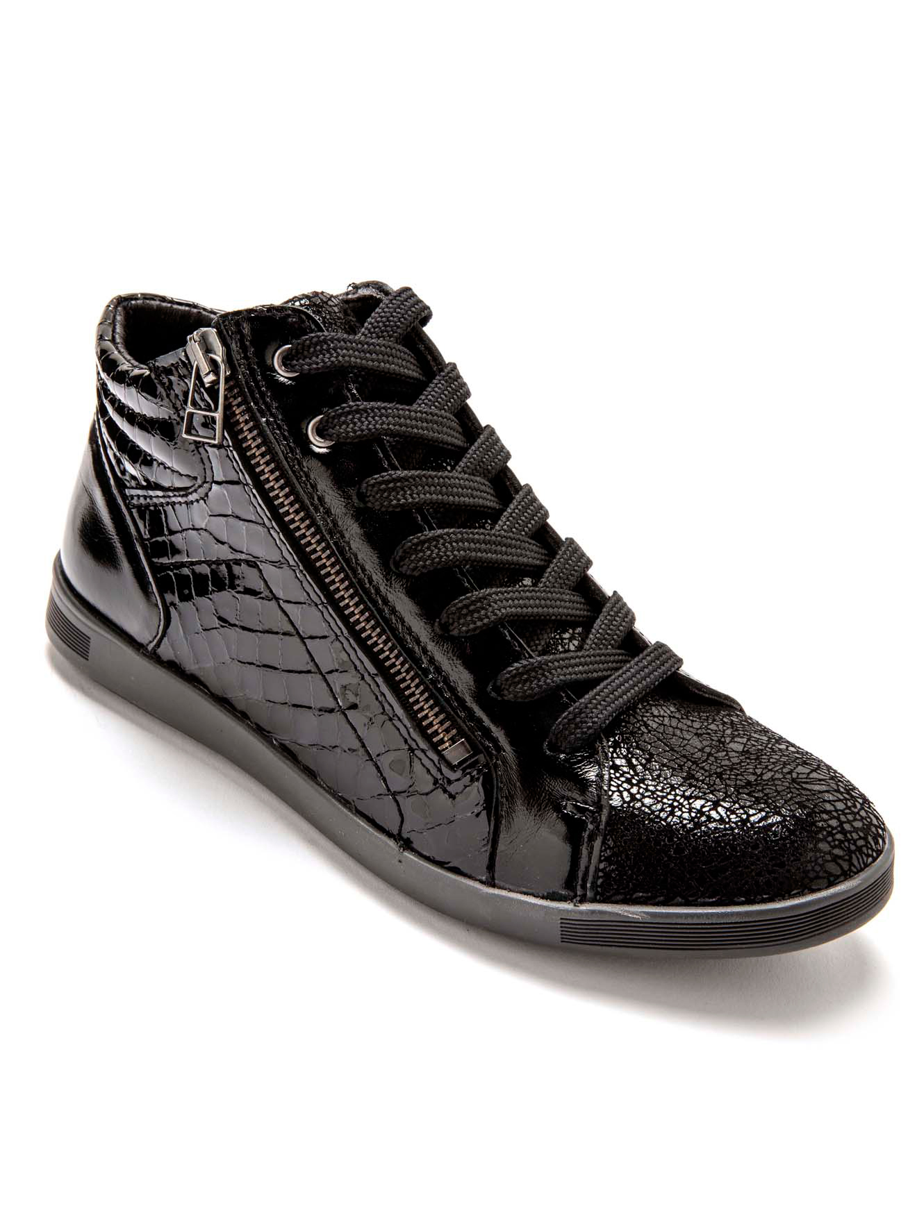 Baskets basses BASKETS femme noir Pediconfort Baskets basses BASKETS femme noir Noir verni