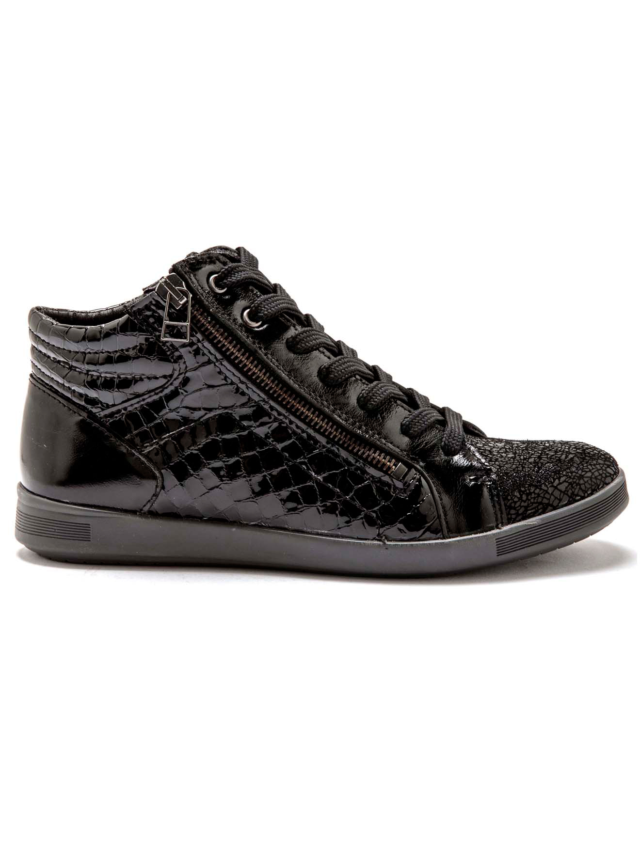 Baskets basses BASKETS femme noir Pediconfort Baskets basses BASKETS femme noir Noir verni